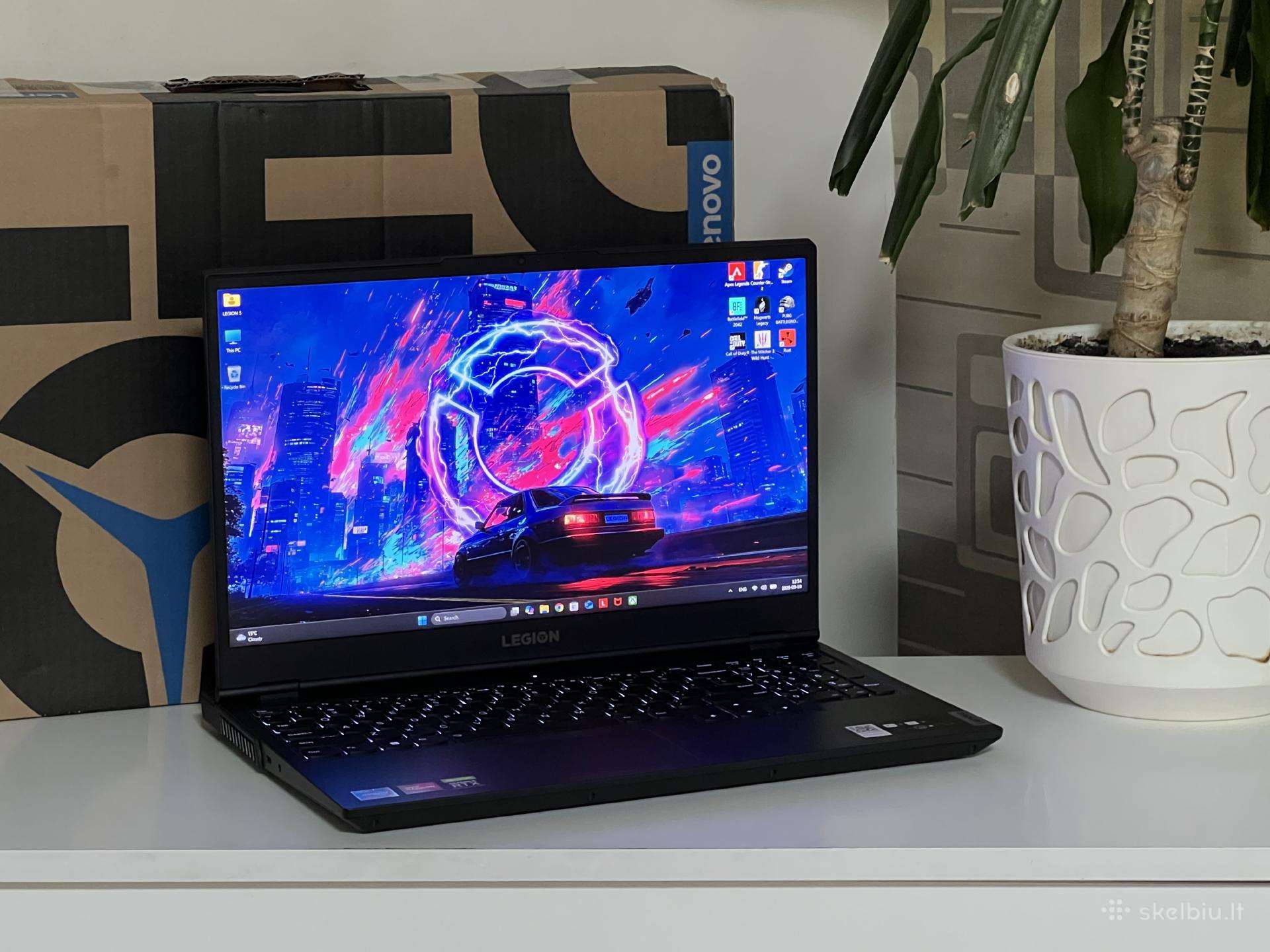 Parduodamas Legion 5 su Rtx 3060, 2k 165hz, 1tb.