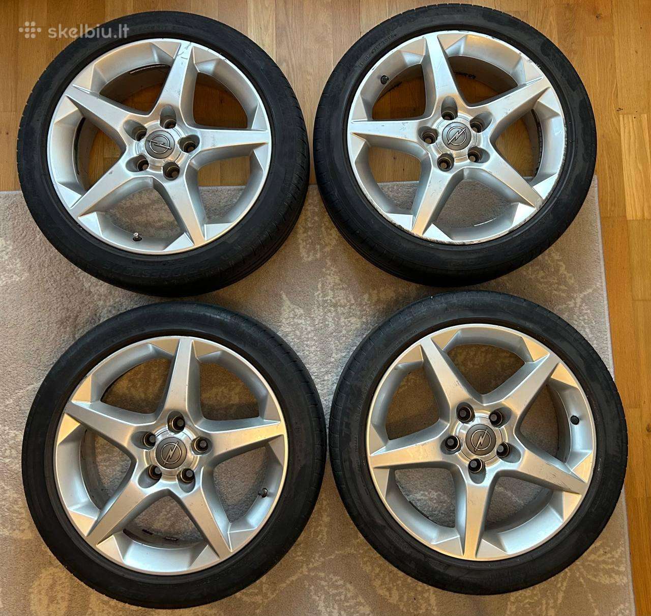 Opel R17 Ronal диски + Bridgestone, 4шт, 140€
