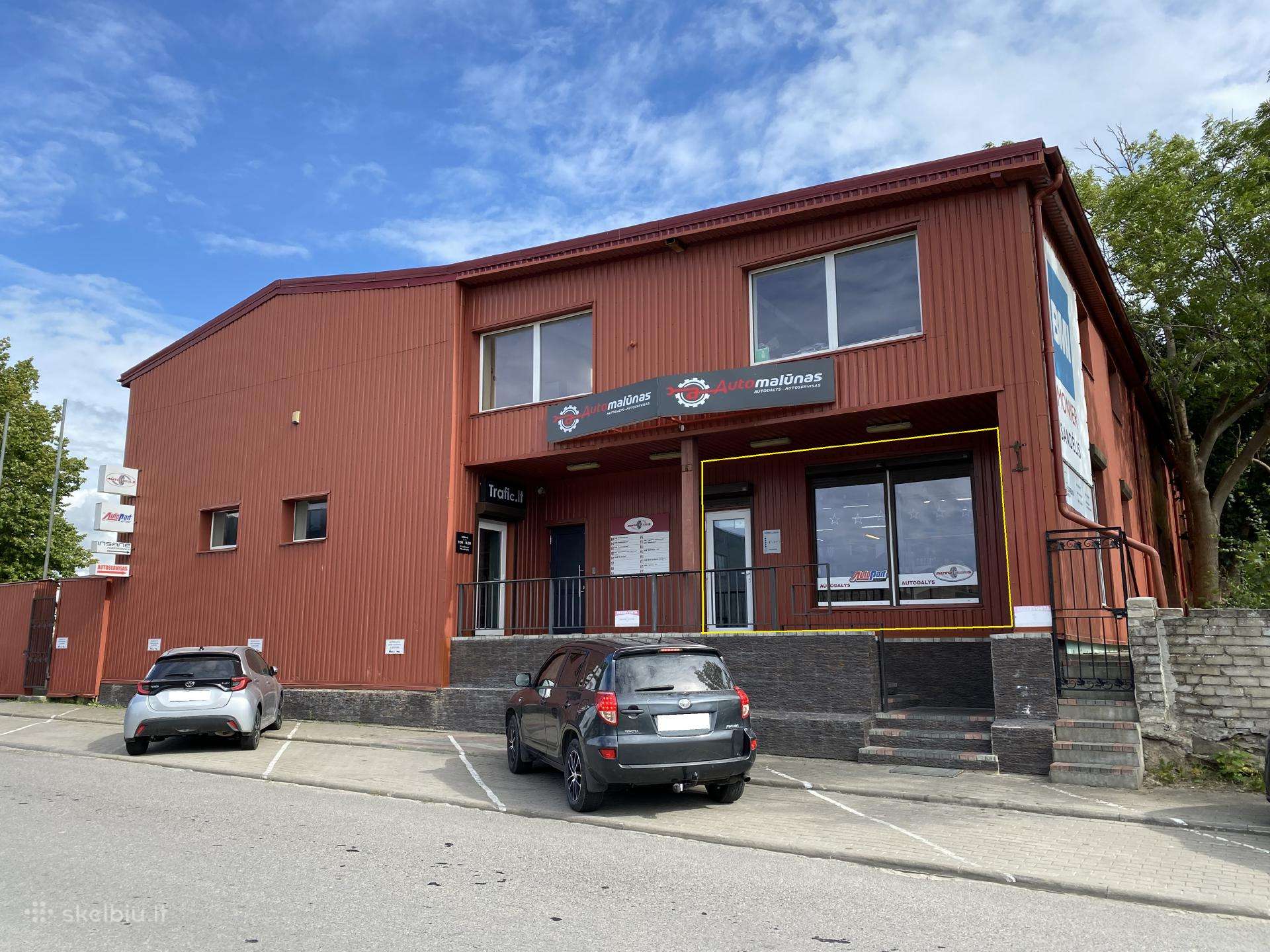 434 m² prekybinės ir sandėliavimo patalpos