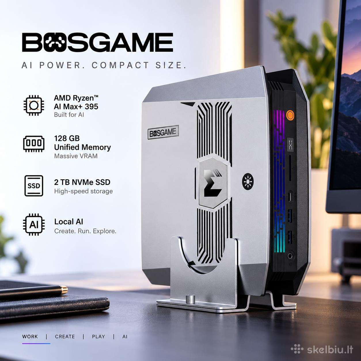 Bosgame M5 Ai – Ryzen Ai Max+ 395 / Radeon 8060s