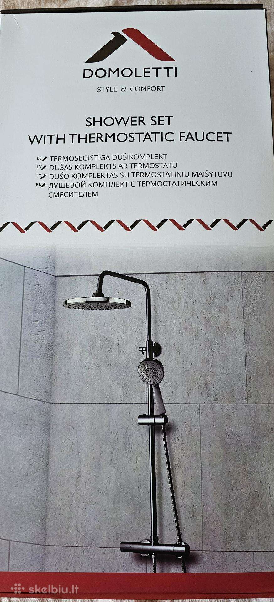 Domoletti dušo komplektas su maišytuvu