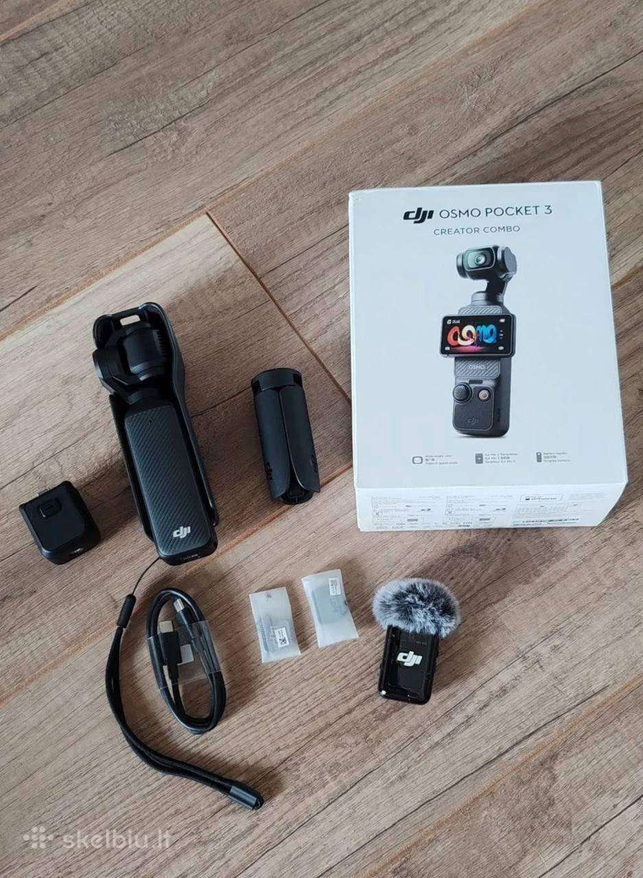 Dji Osmo Pocket 3 Creator Combo veiksmo kamera