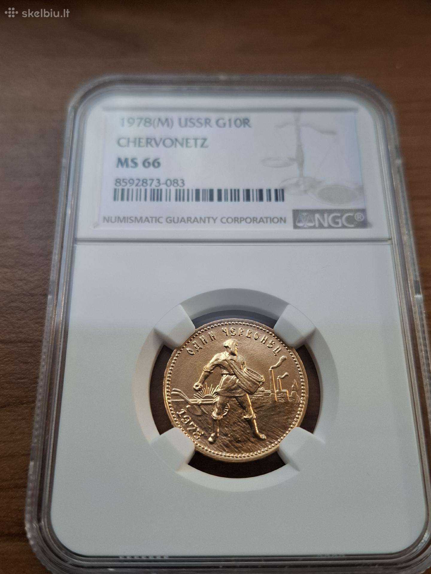 1978 ussr sejikas ms66 auksas moneta