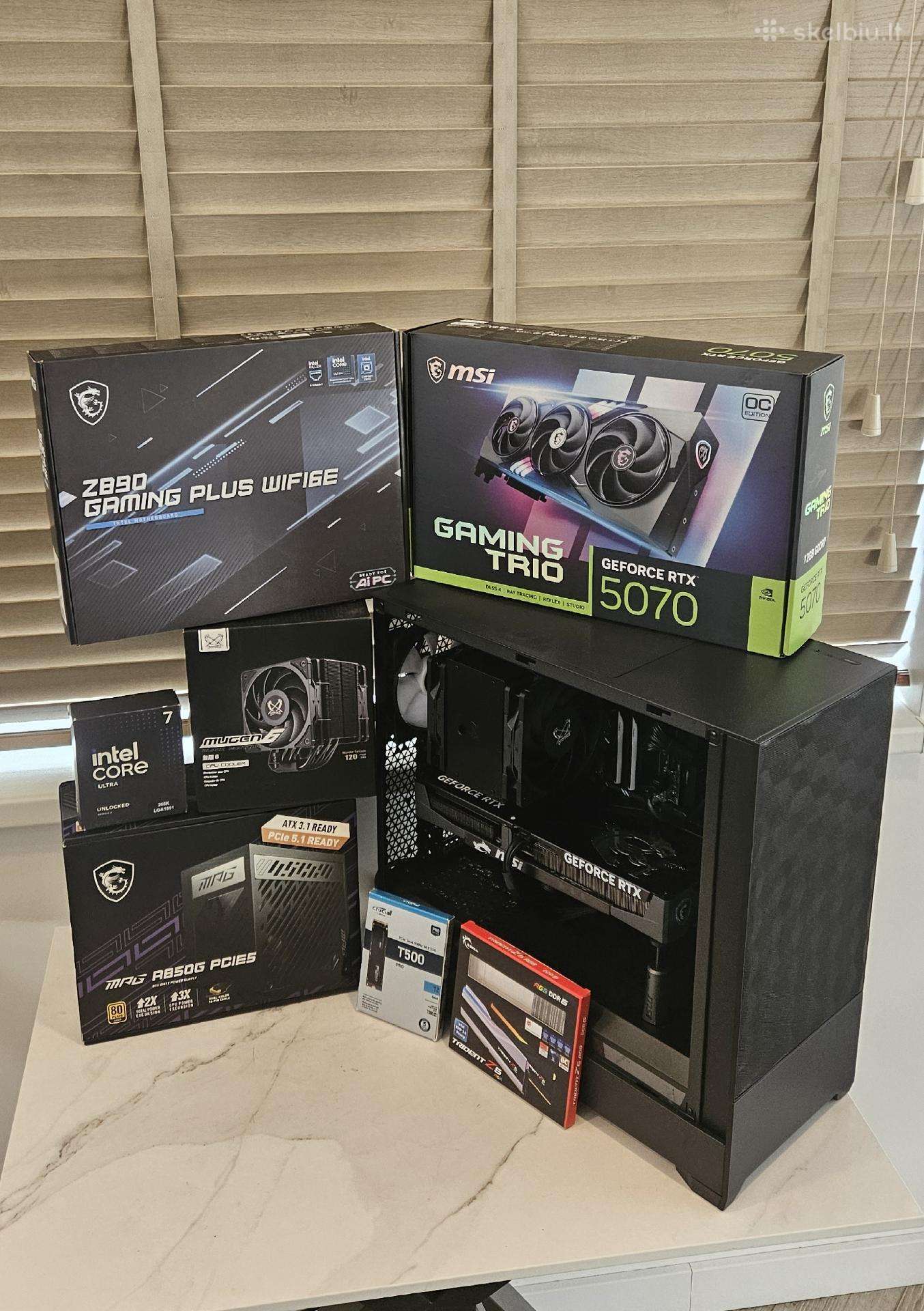 Kompiuteris: Rtx 5070 12gb / Intel 265k / RAM 32gb
