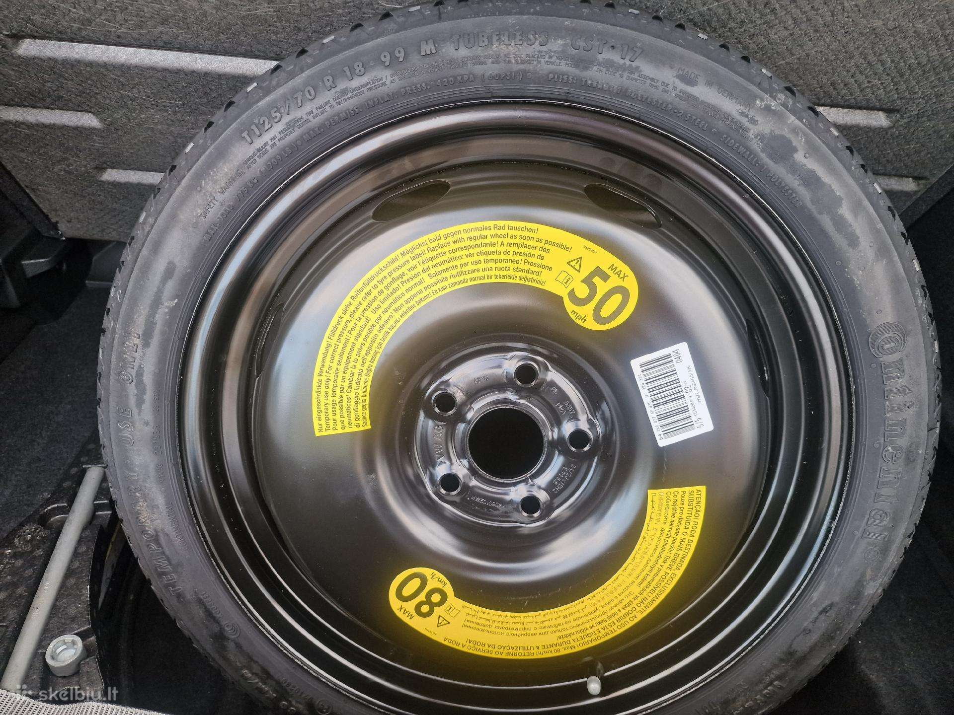 VW Vag Atsarginis ratas R18