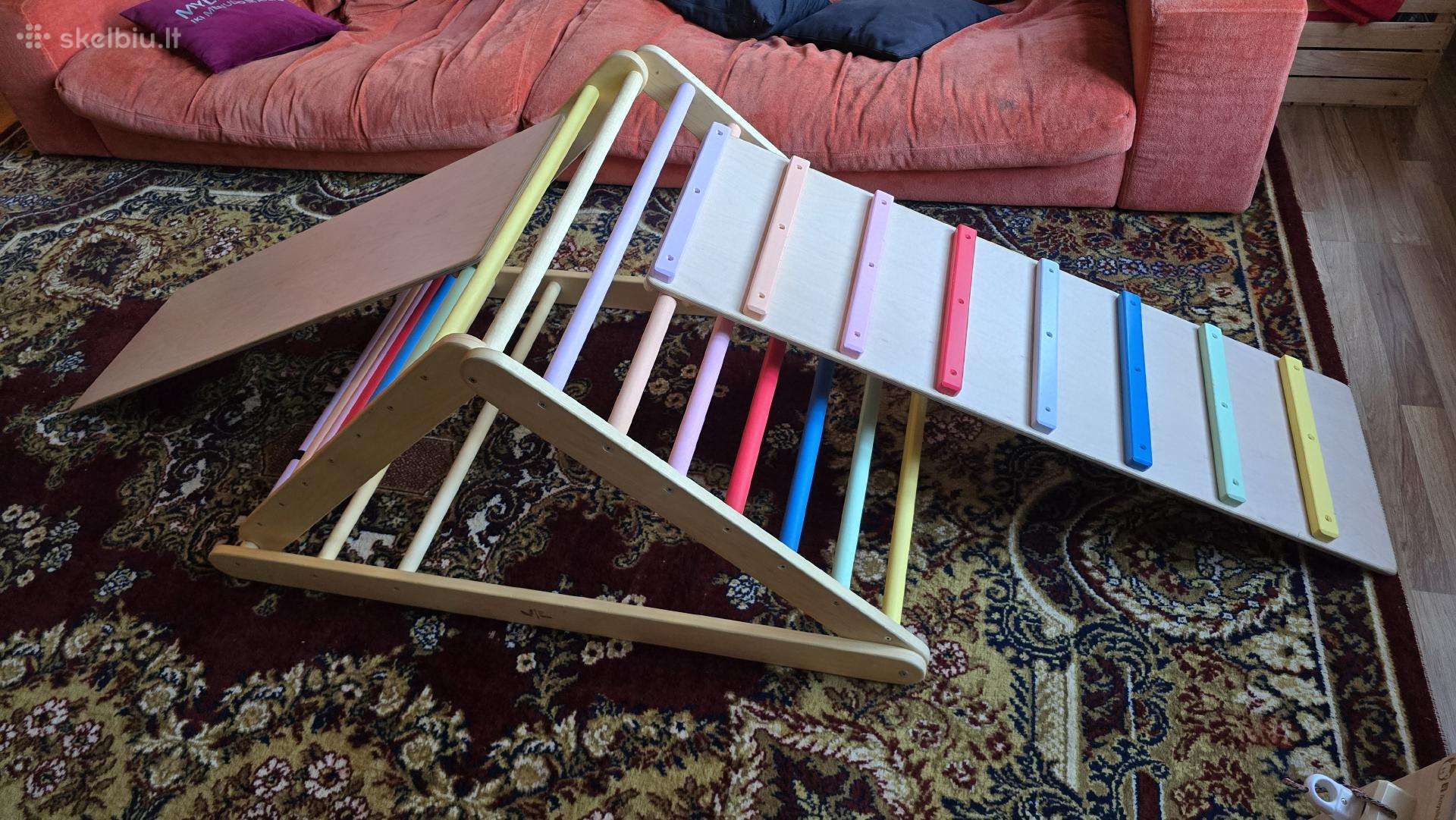 Montessori Pikler laipynė su čiuožykla – ideali