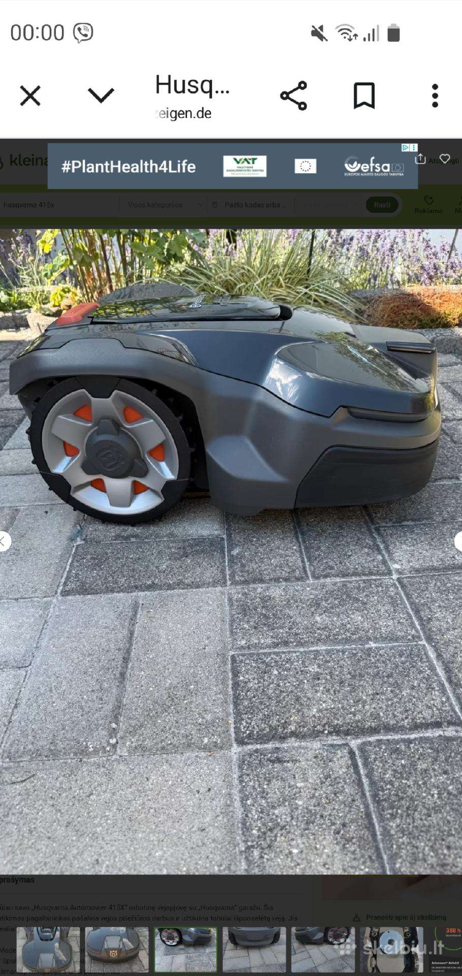 Husqvarna 415x vejos robotas