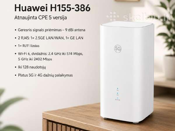 Huawei 5G Cpe 5 (kaip naujas, 14d dar tik)