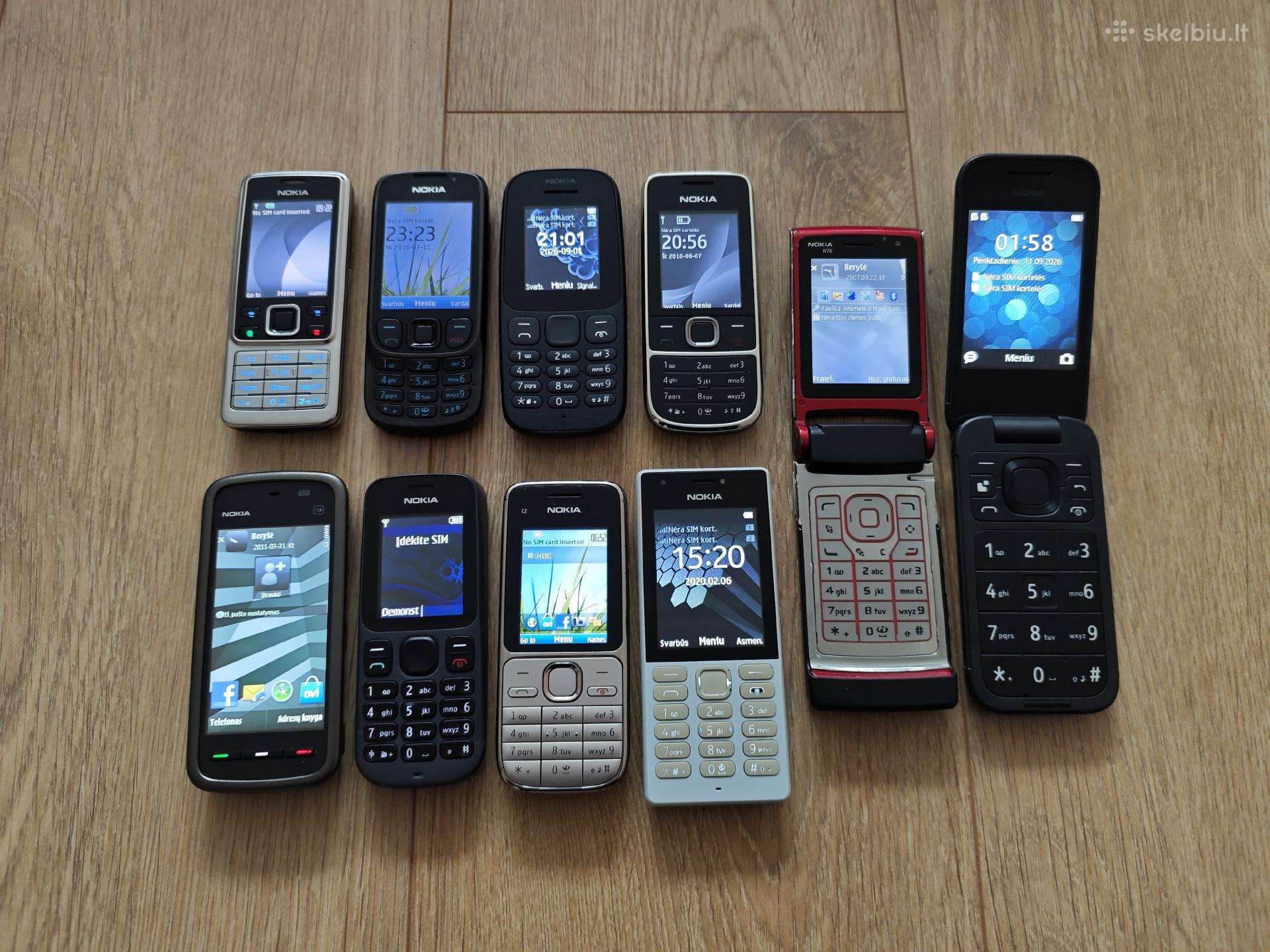 Nokia mygtukiniai telefonai