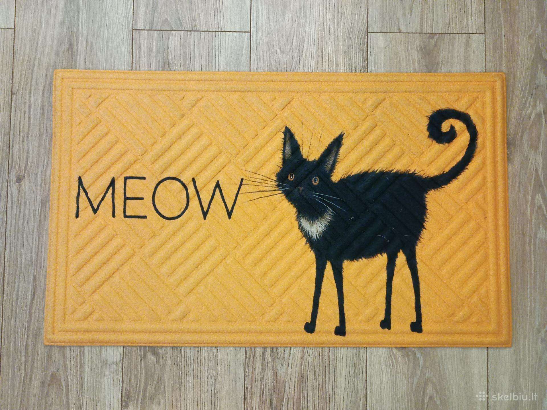 Durų kilimėlis „meow“ su katinu – 74 44,6