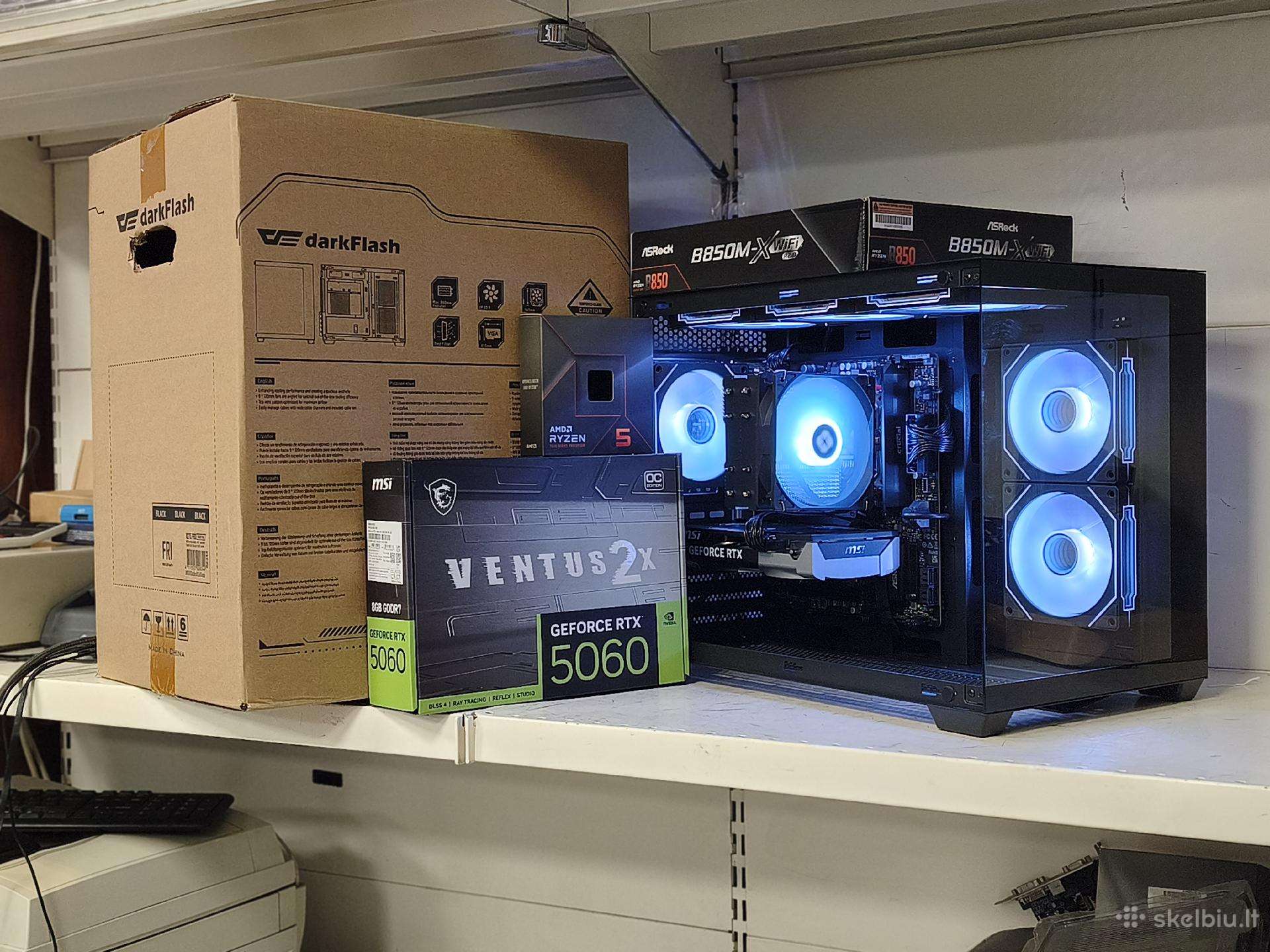 Rtx 5060 Am5 Ryzen 5 7500 RAM 16gb 1tb Wi-fi, Bt