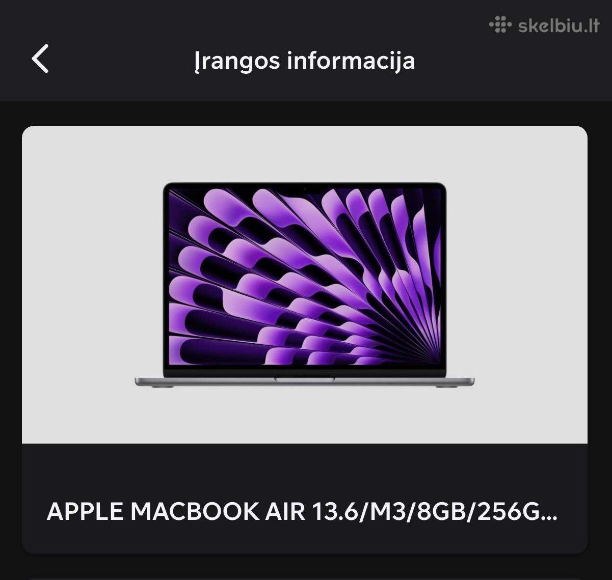 Apple MacBook 13.6m3