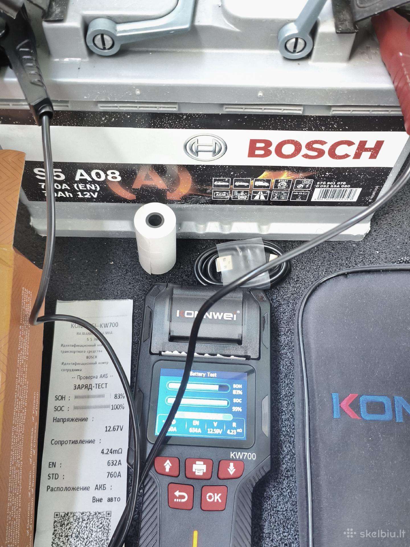 Kw700 battery tester- akumuliatoriaus testeris