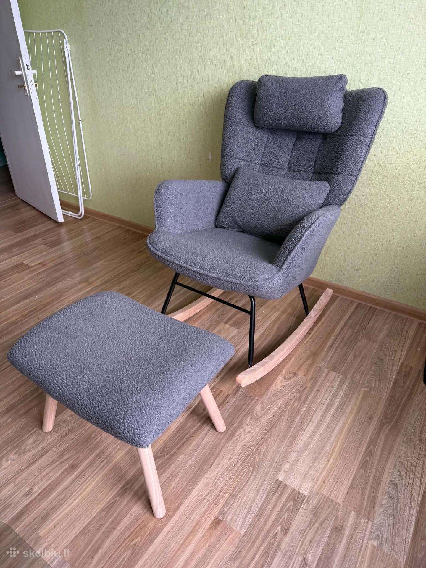 Homcom supamasis krėslas su pakoju