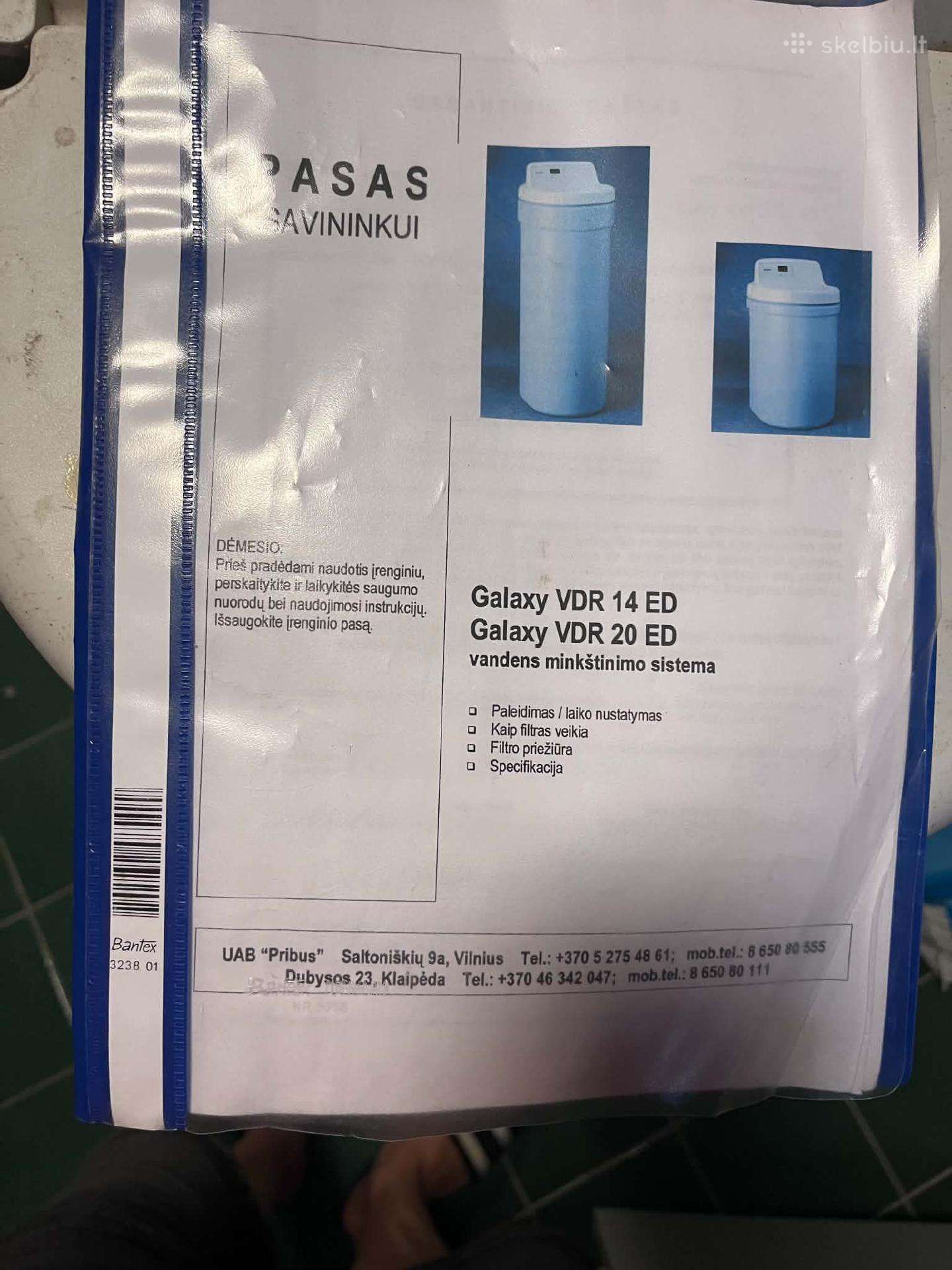 Atiduodu Du atidirbusius H20 minkštinimo aparatus