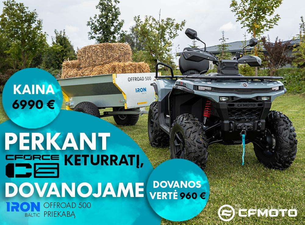Keturratis Cfmoto Cforce C5 + priekaba dovanų!