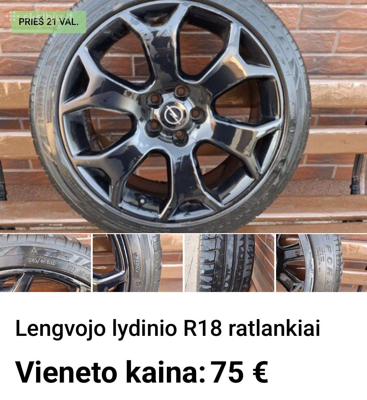 Opel ratlankiai, 5x110