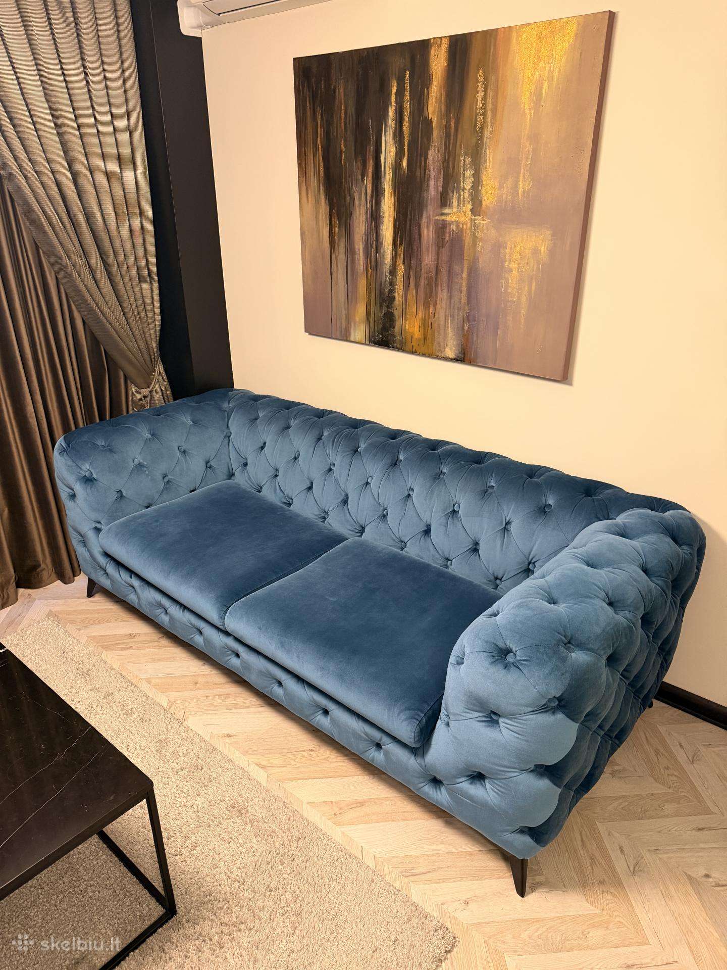 Chesterfield Sofa + 2 foteliai