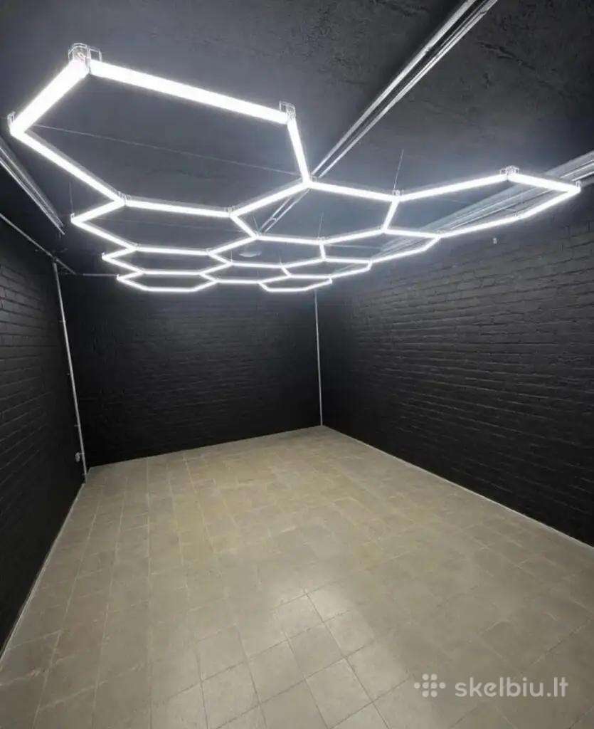 Hexagon rombo formos garažo apšvietimas 11 grid