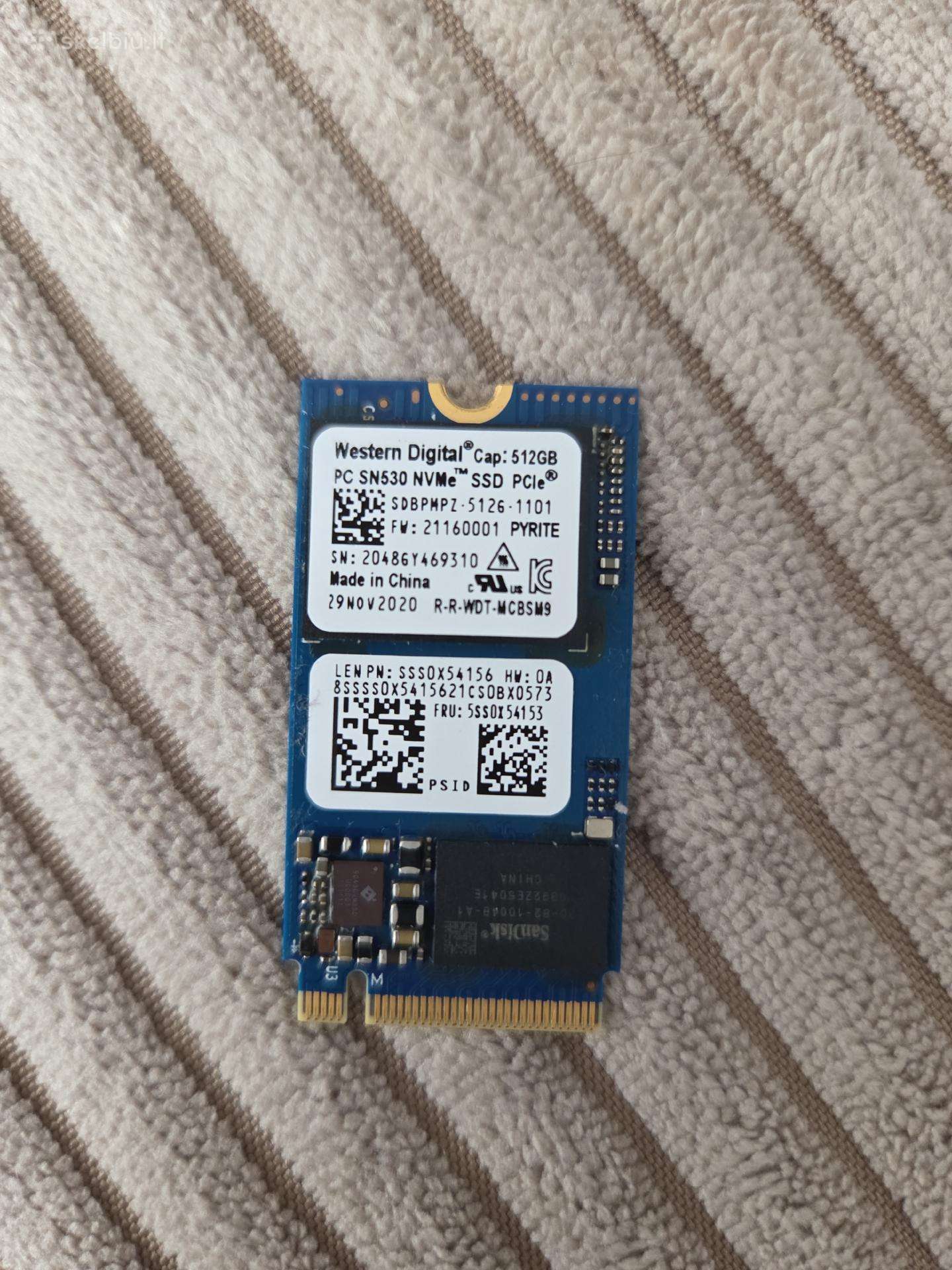 Wd Sn530 512gb nvme m.2 SSD