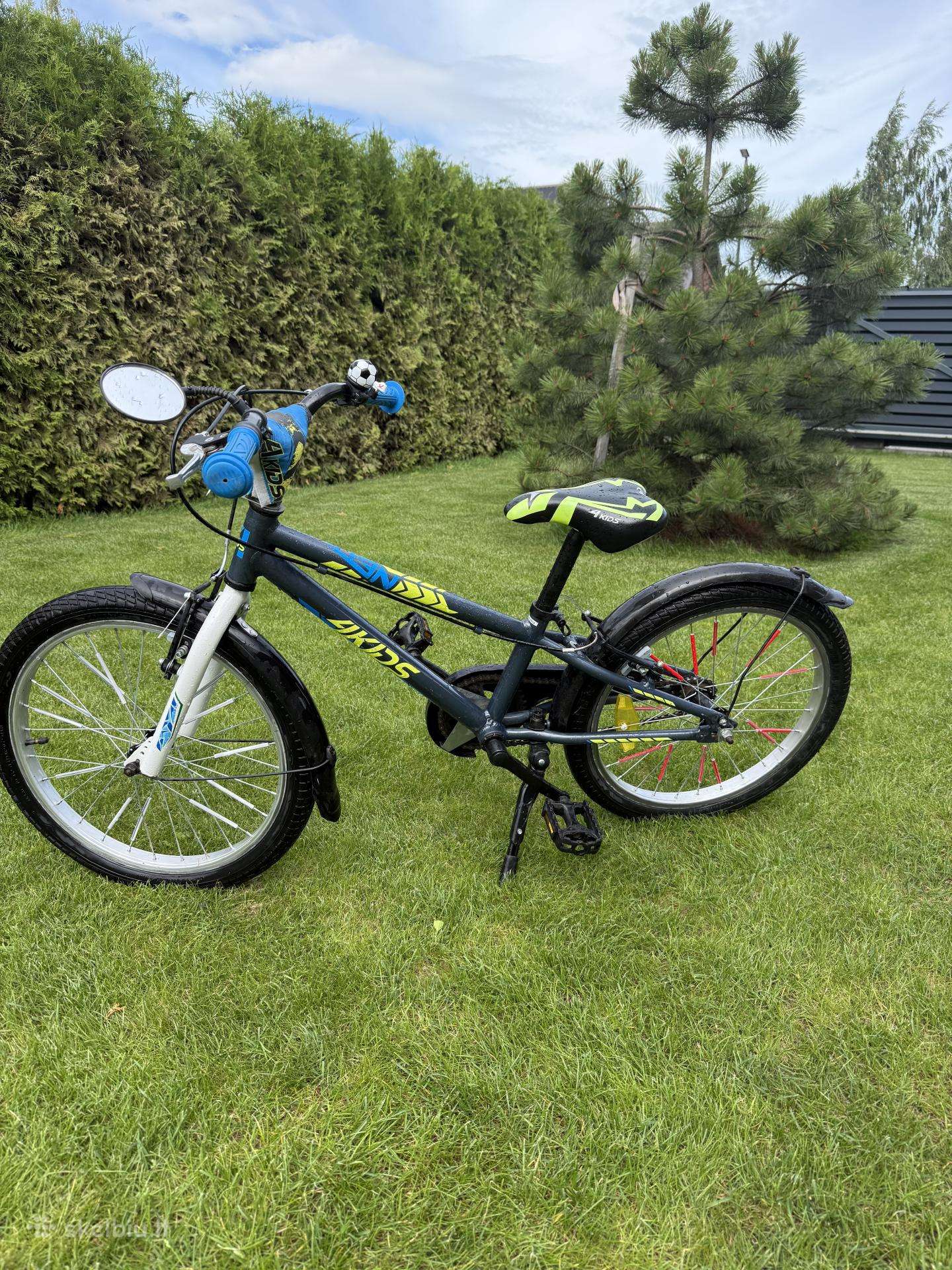 Vaikiškas dviratis 4kids 20 ratai