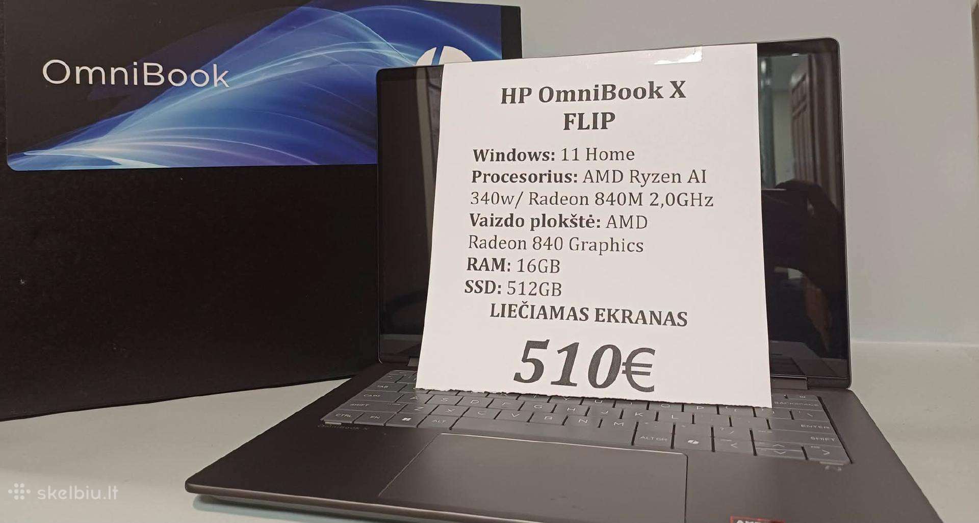 Nešiojamas kompiuteris Hp Omnibook X Flip