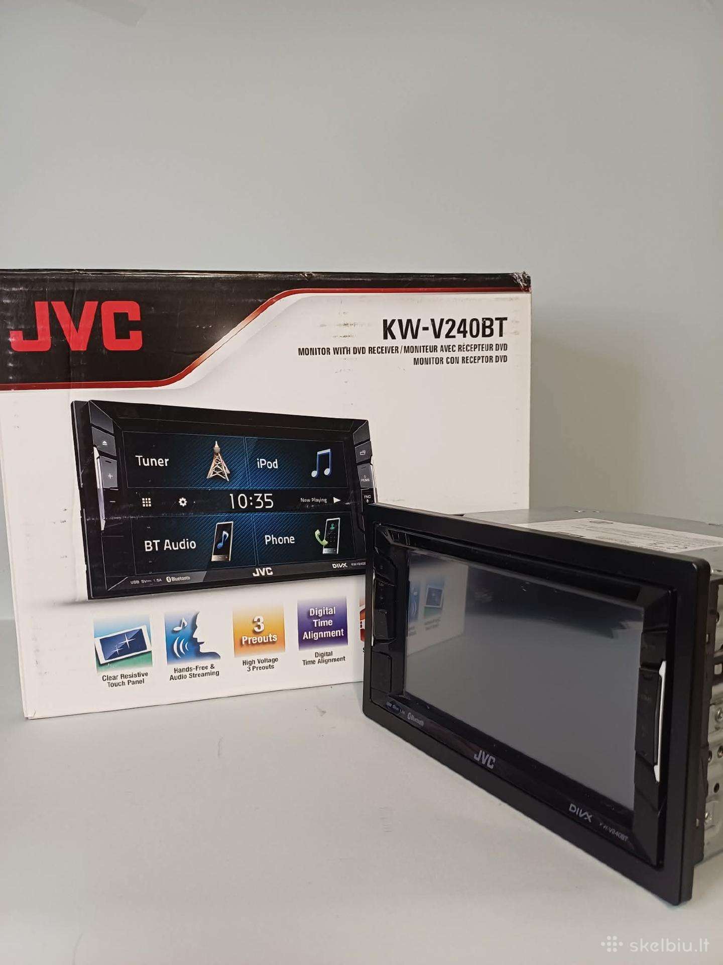 Magnetola+monitorius JVC Kw-v240bt