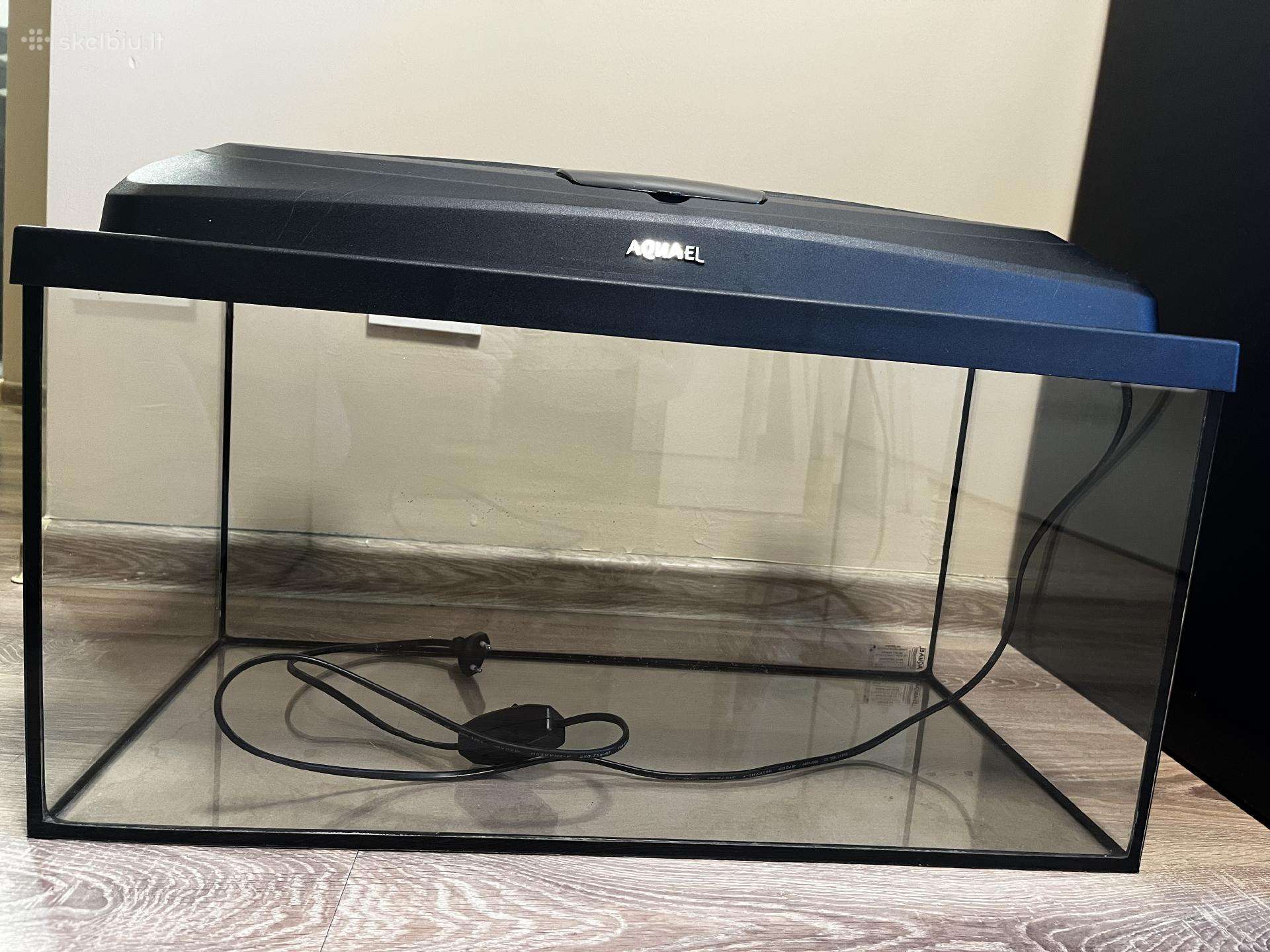 Naudotas akvariumas 54l su šildytuvu