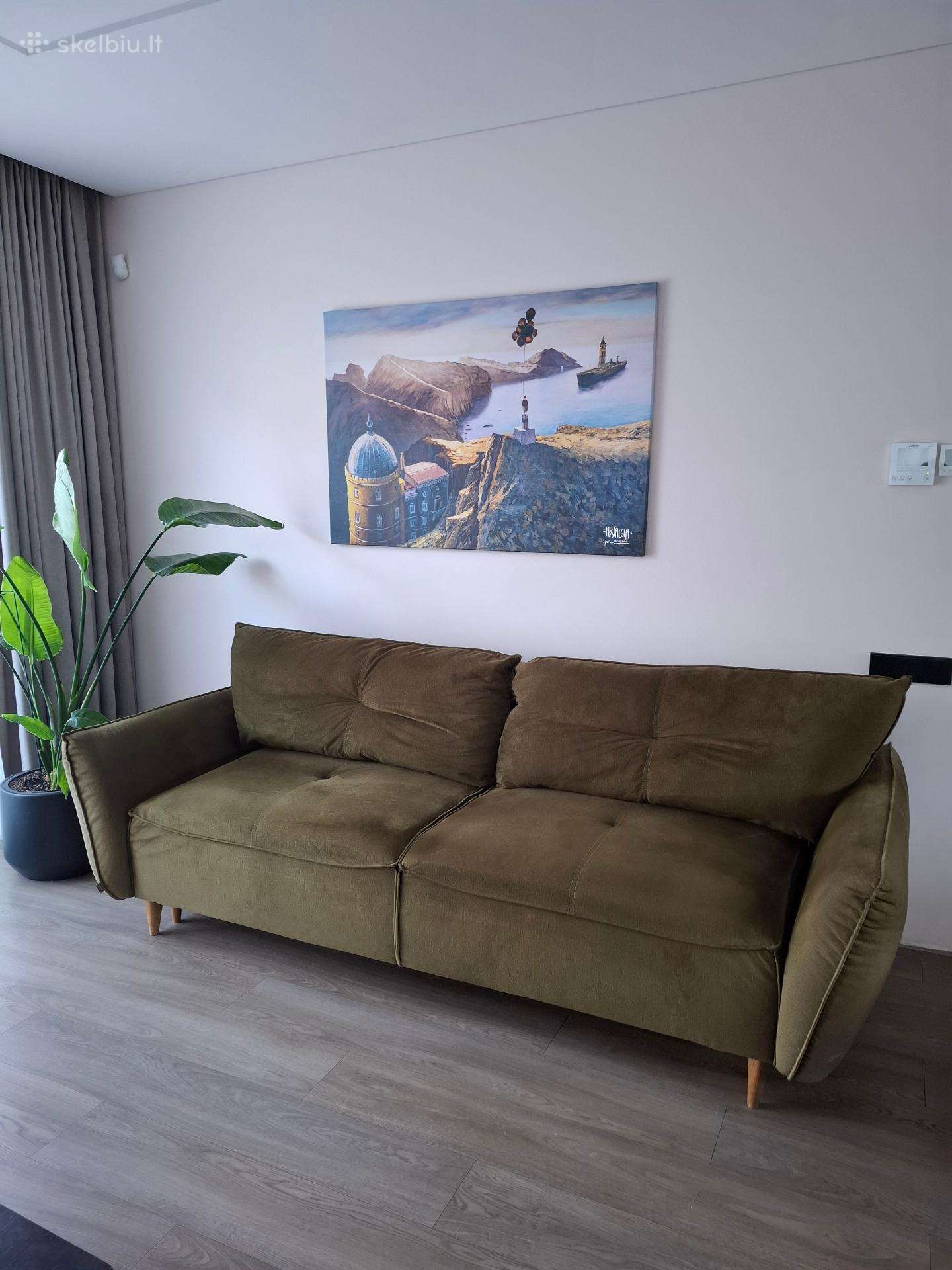 Sofa-lova Nordic 244 cm su patalynės dėže