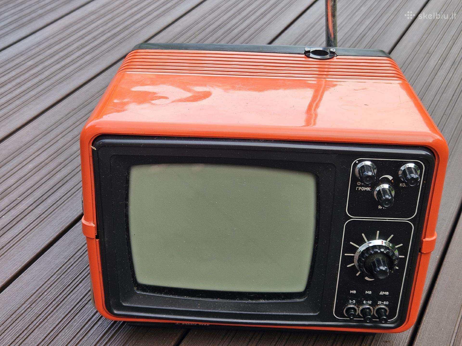 Raudonas TV Šilelis su vienetiniu odiniu krepšiu