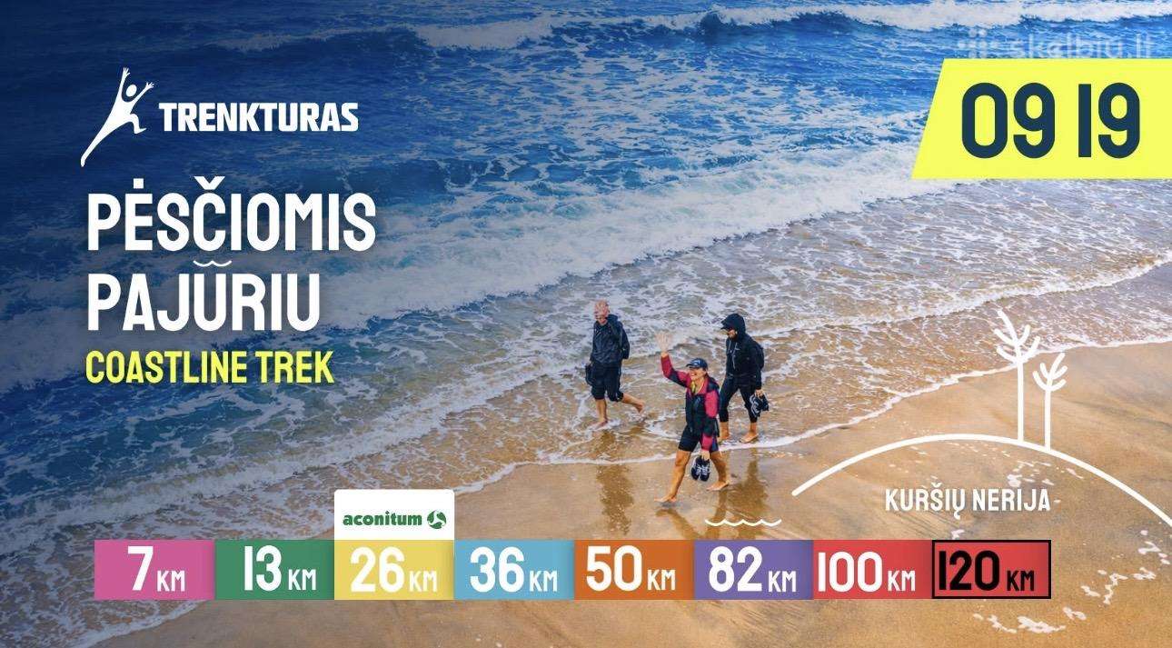 Trenkturo žygis Kuršių nerijoje 26 km
