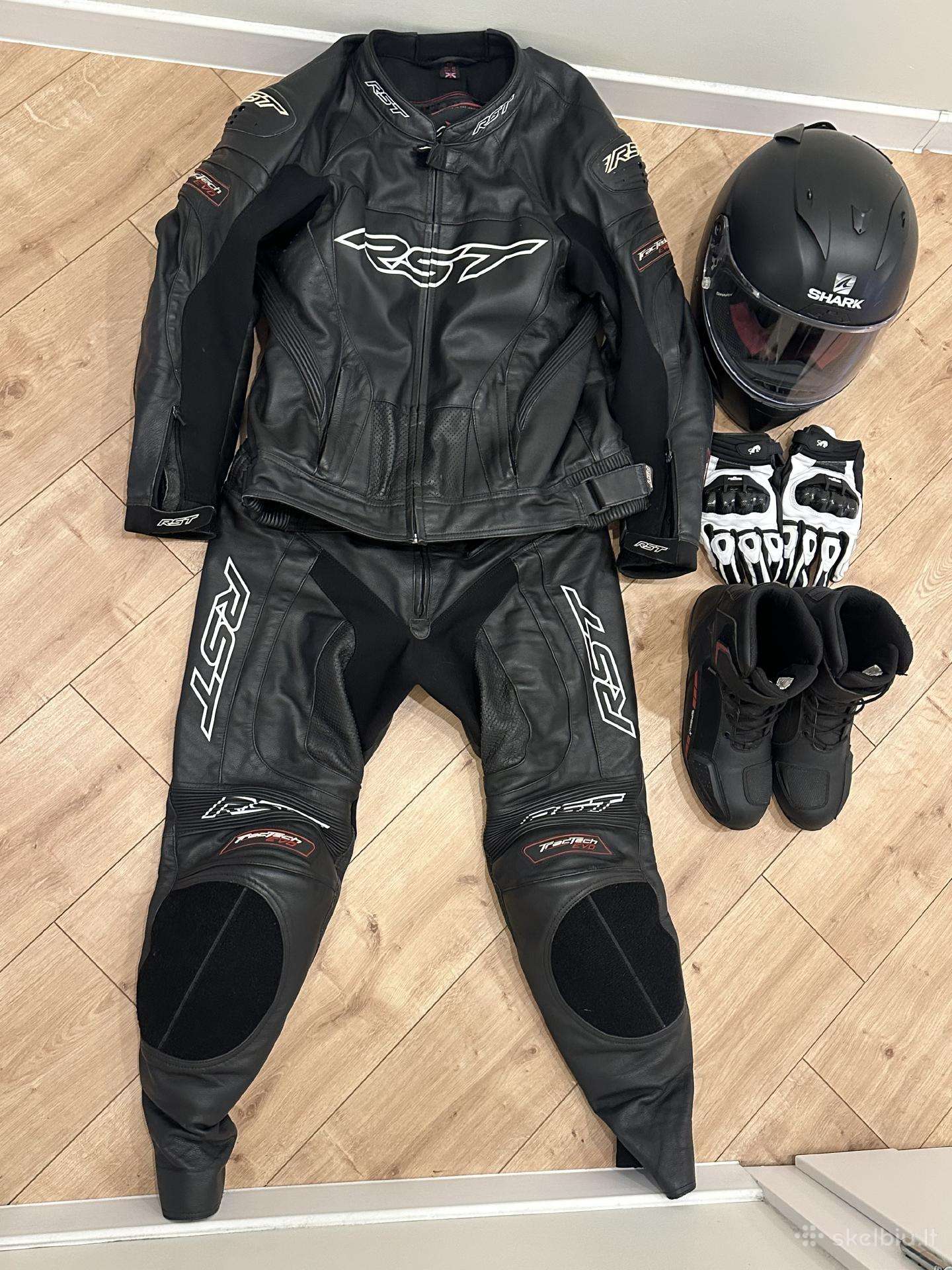 Dviejų dalių moto kostiumas