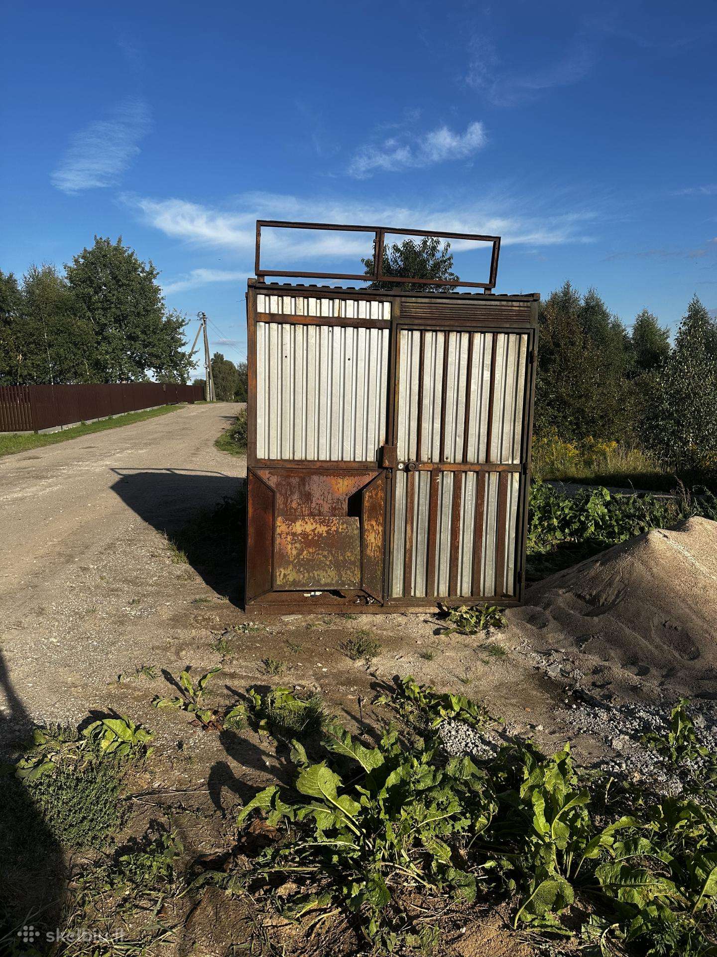 Garažas (kioskas) statyboms