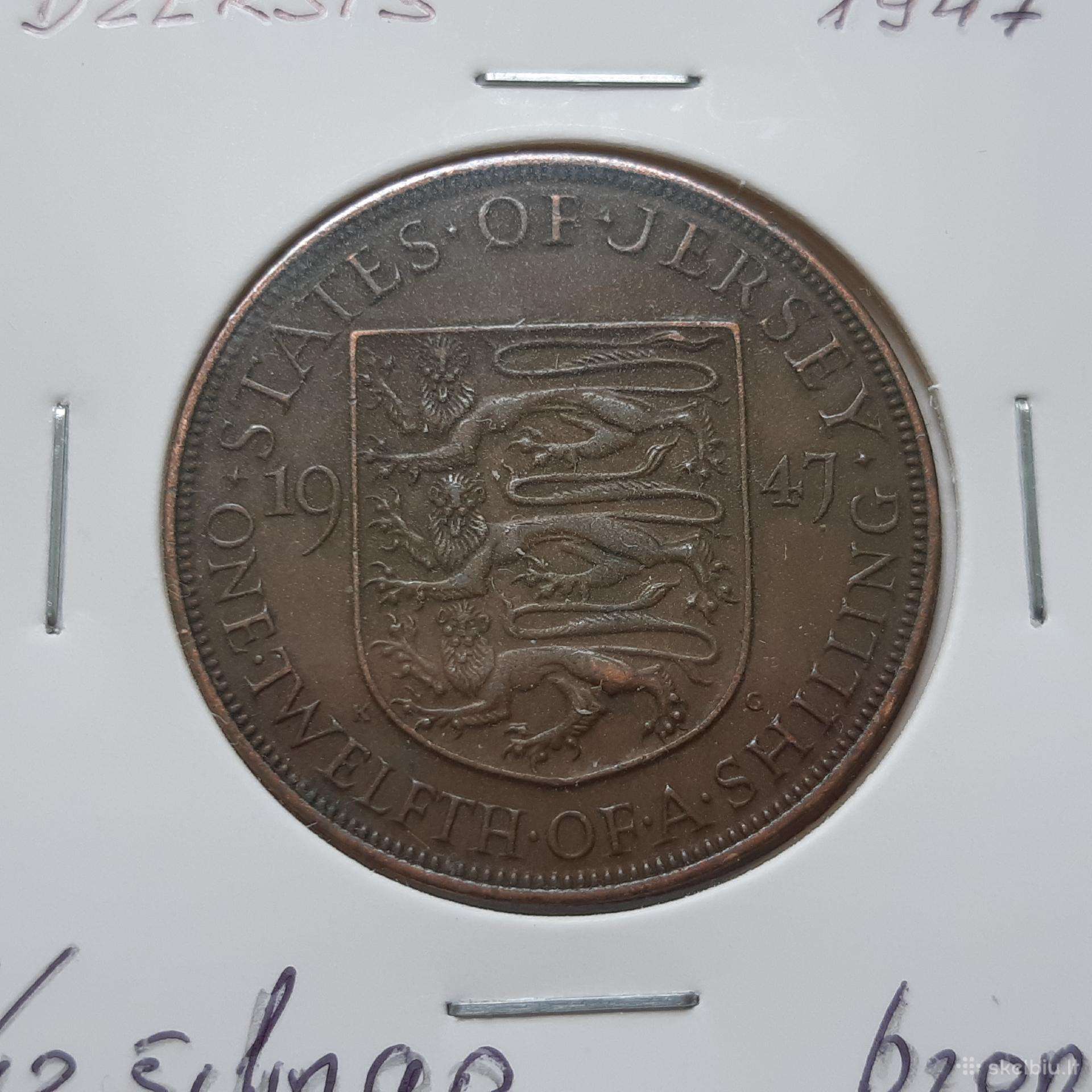 Džersis 1/12 šilingo 1947