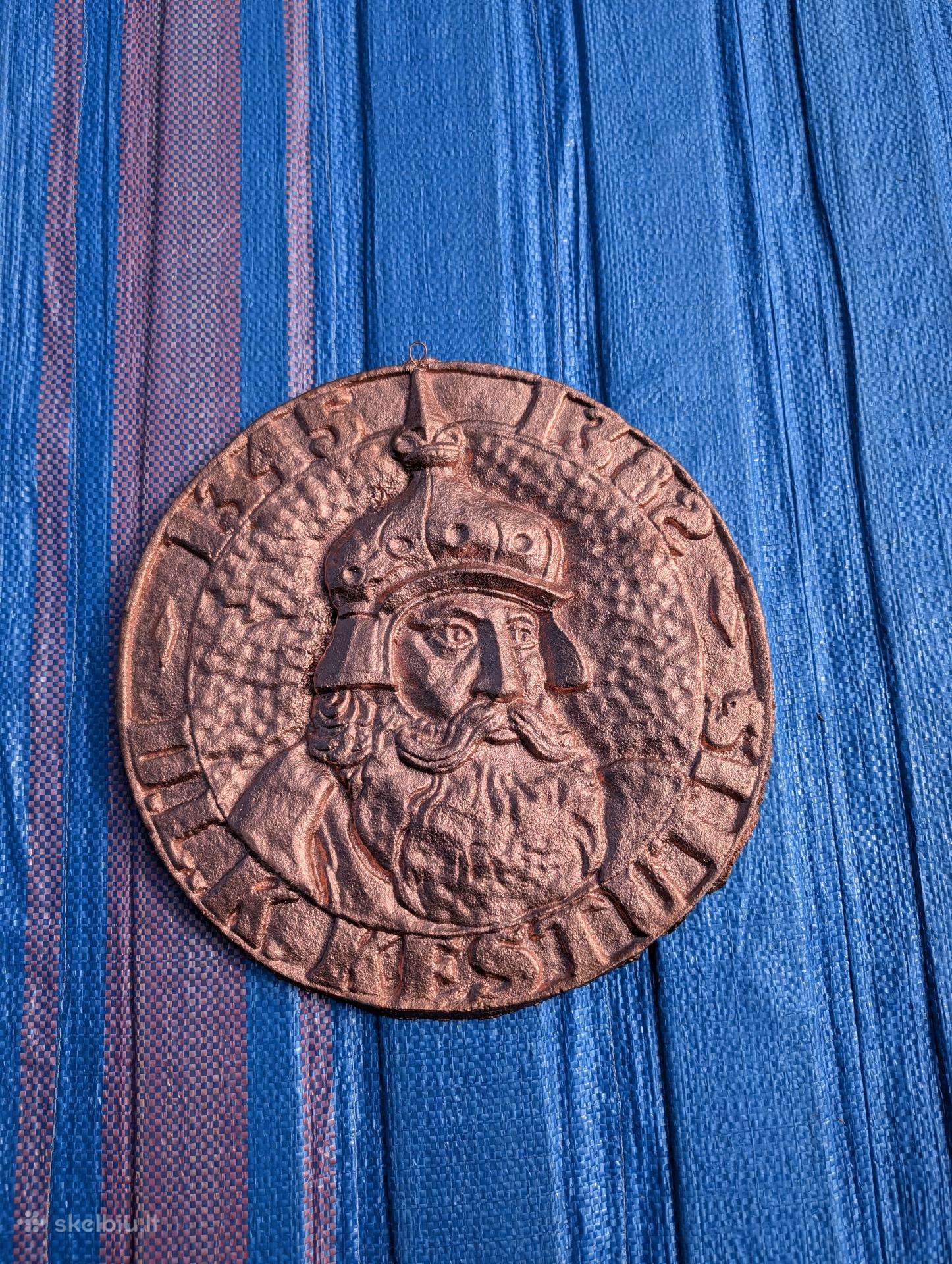 Vintažinis aliuminio bareljefas „Gediminas 1316–13
