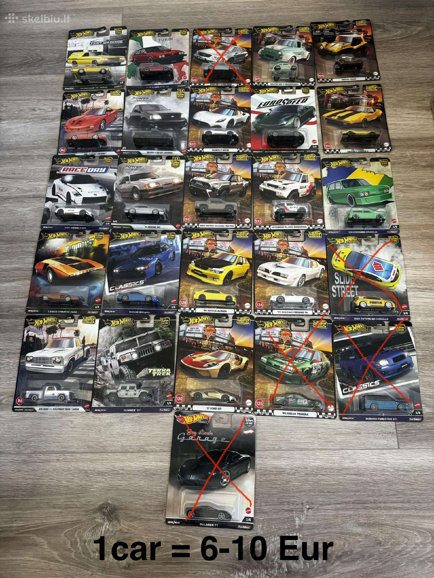 Hot Wheels premium modeliai