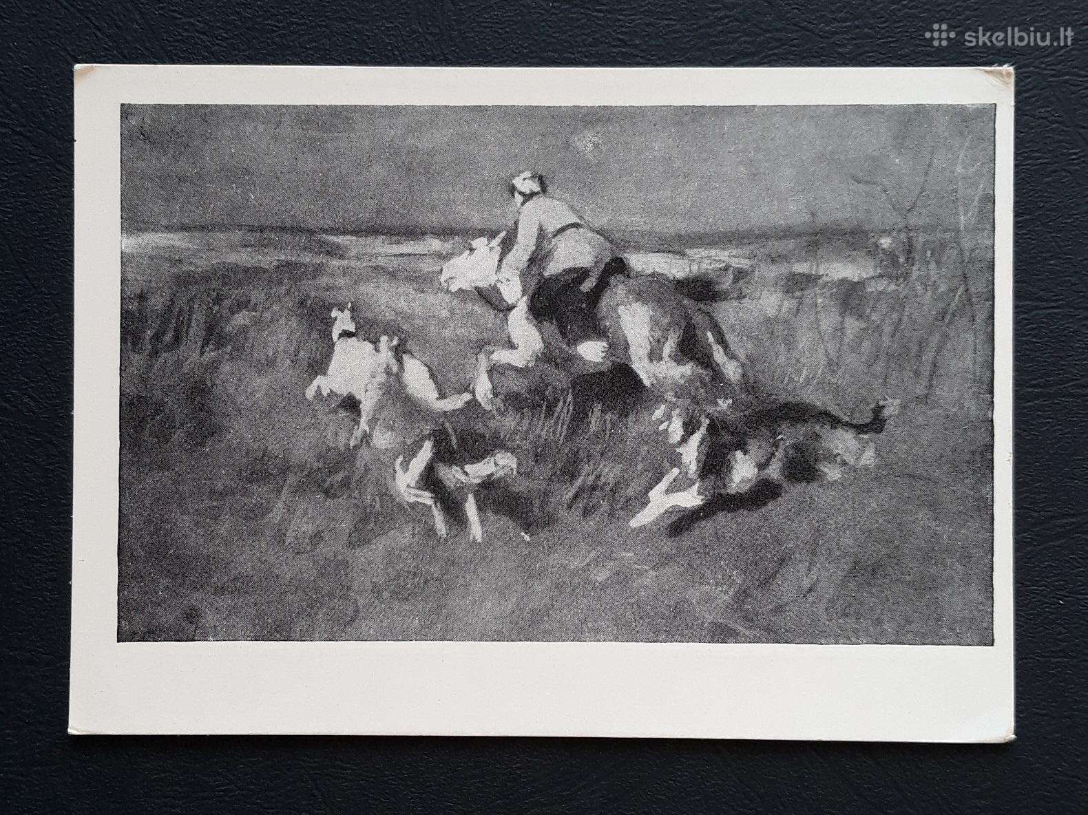 Tapyba 1958 187-1 Medžioklė švari