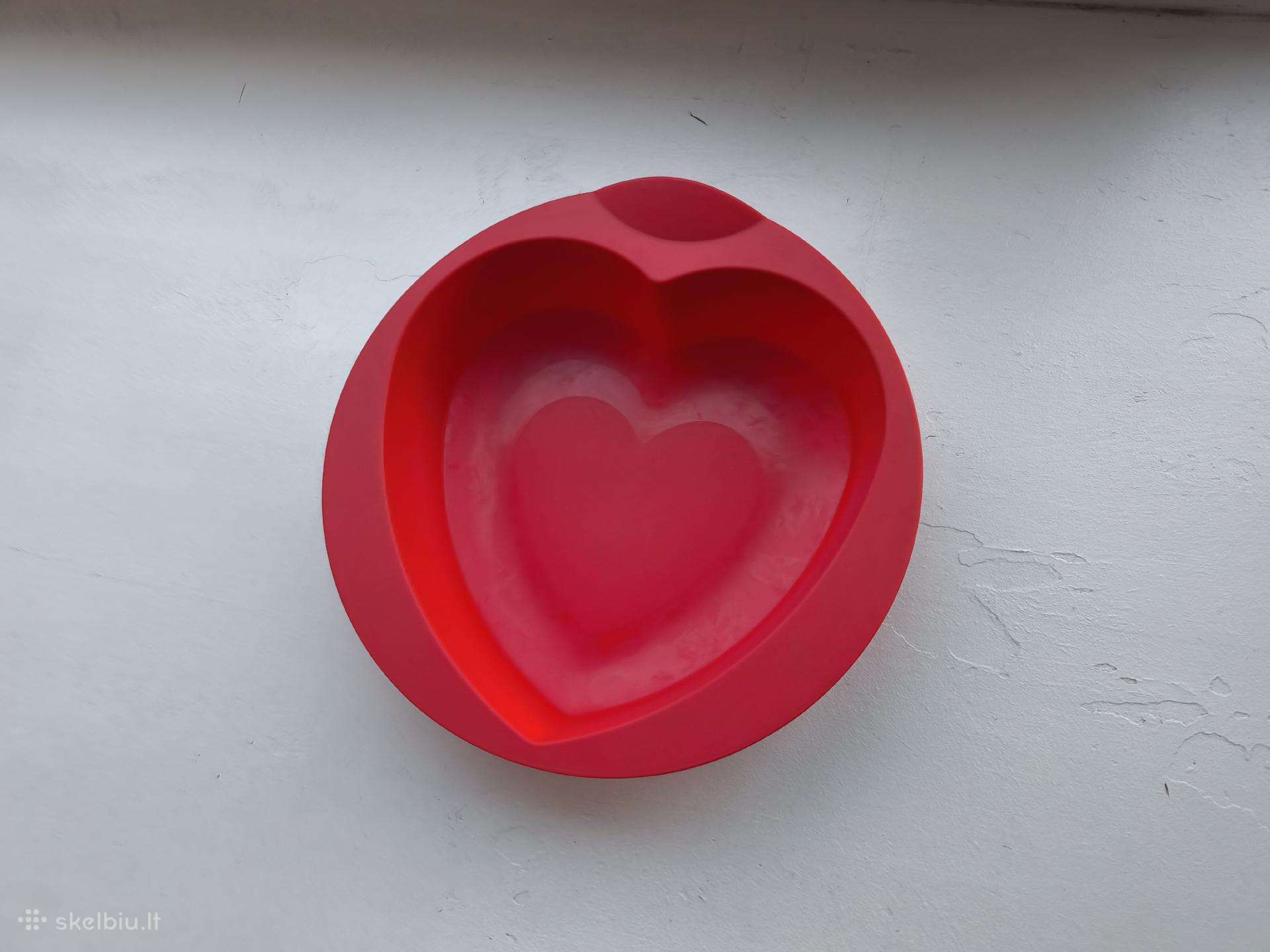 „tupperware“ silikoninė kepimo forma „širdis“