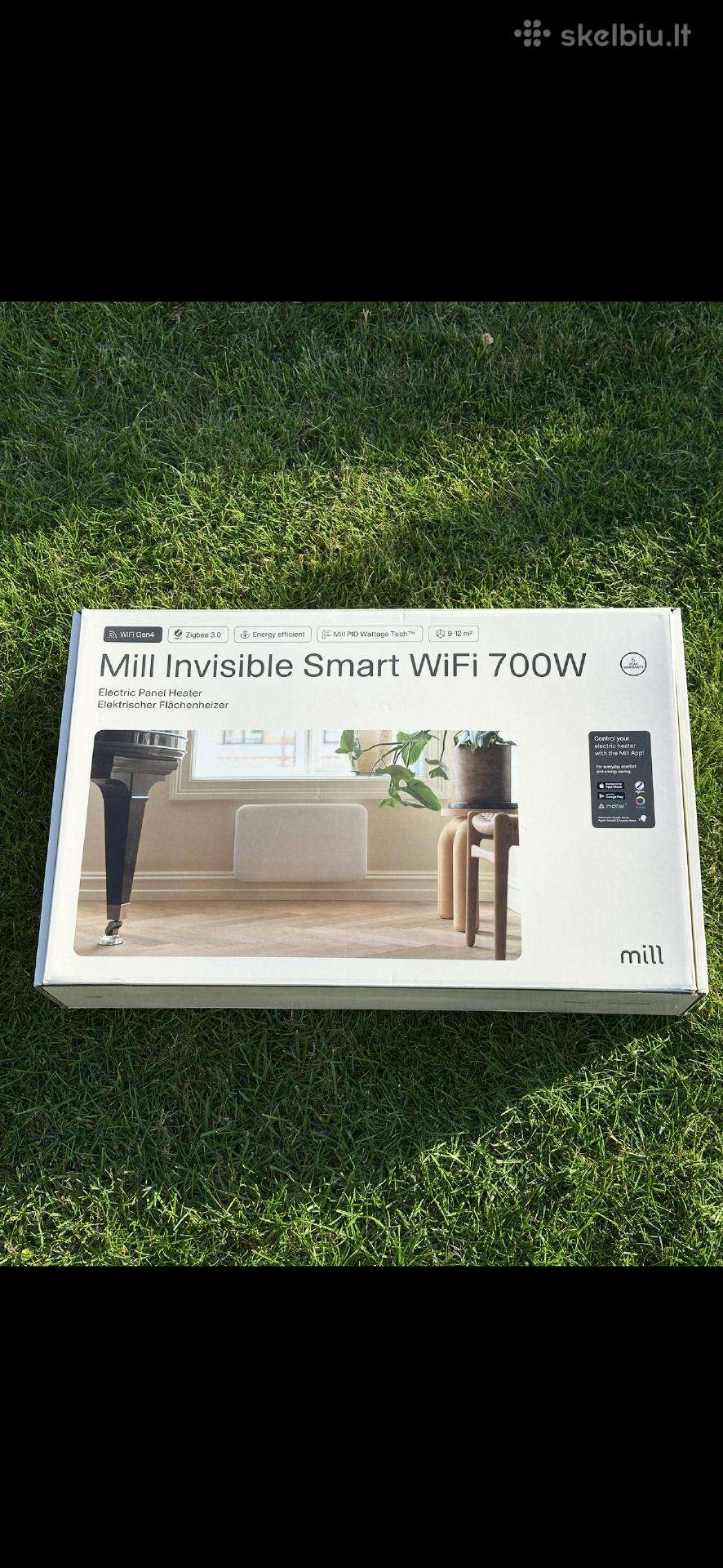 Mill Invisible išmanusis WiFi šildytuvas