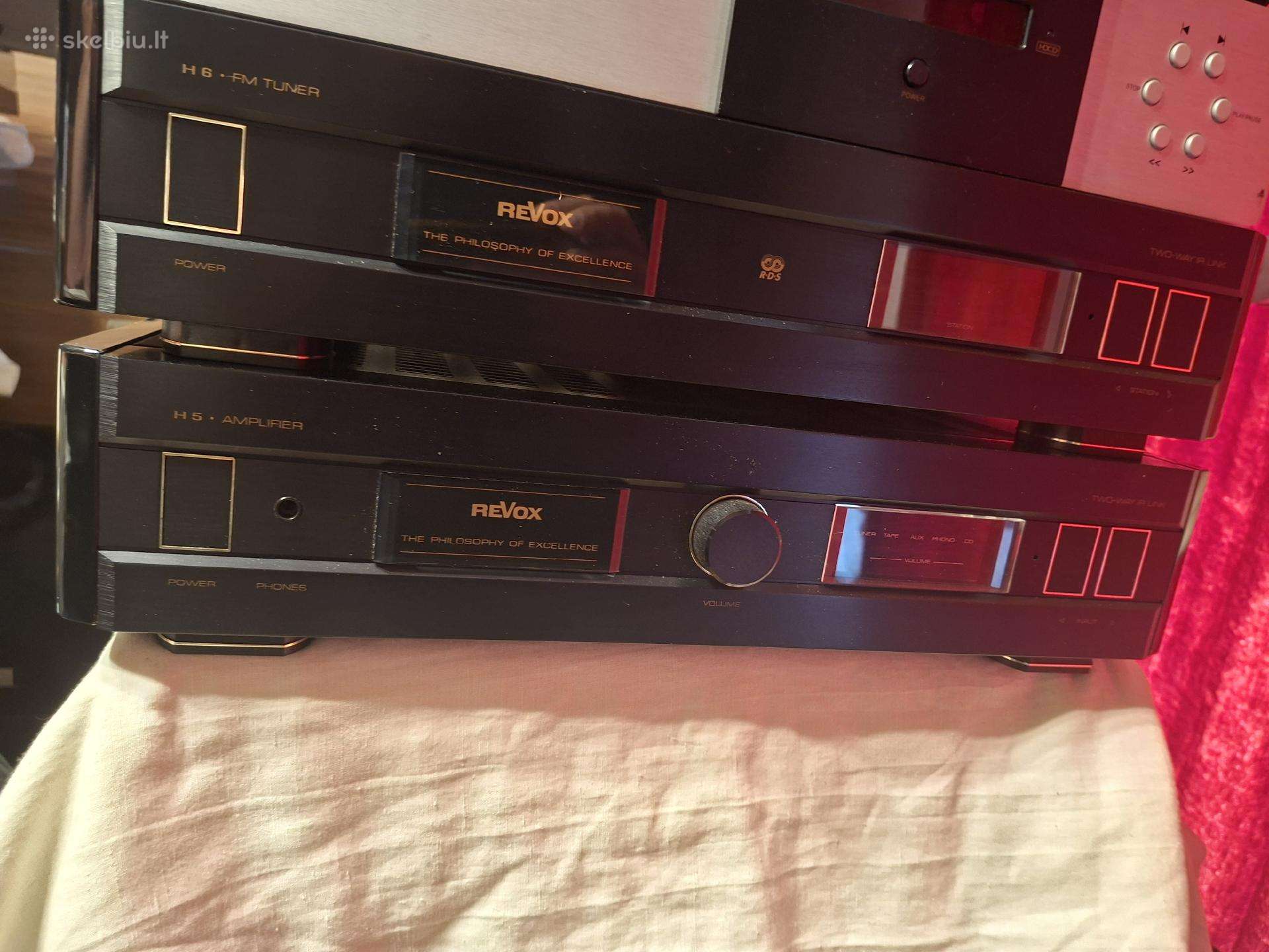 Revox stiprintuvas ir tiuneris