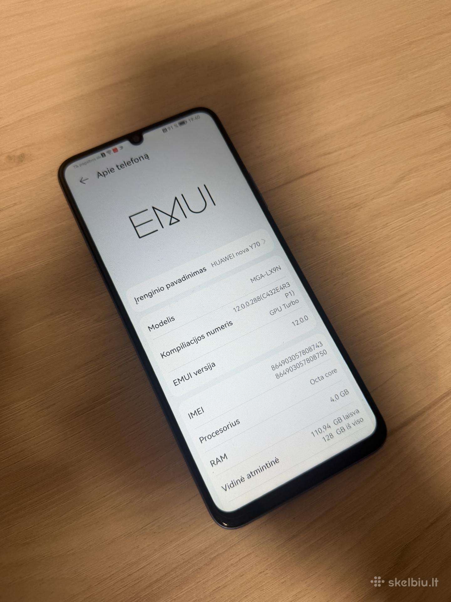 Parduodu Huawei Nova Y70