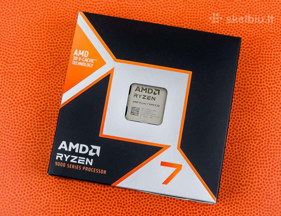 Naujas Amd Ryzen 7 9800x3d su LT garantija