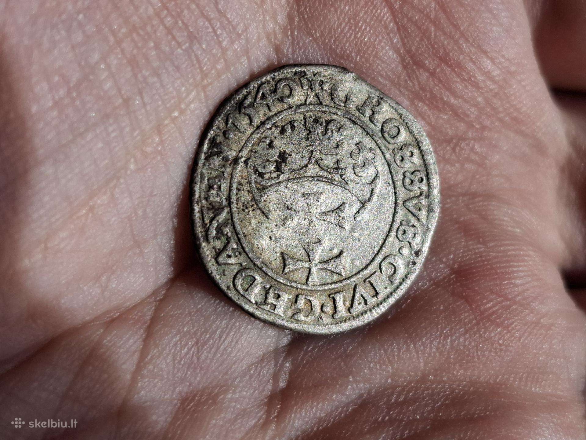 Gdanskas grašis 1540 sidabras