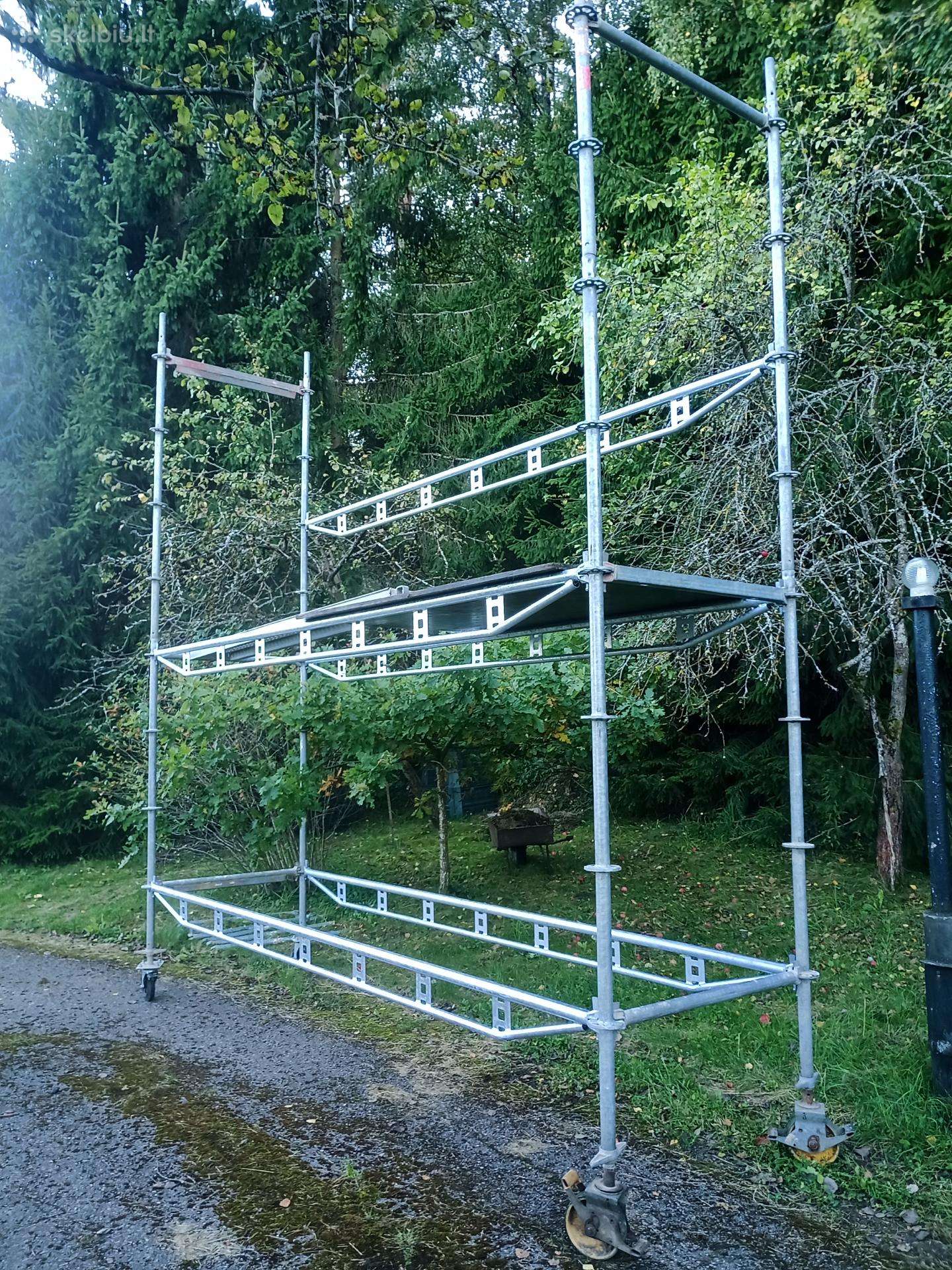 Mūrininkų pastoliai 4m aukštis,4m ilgis