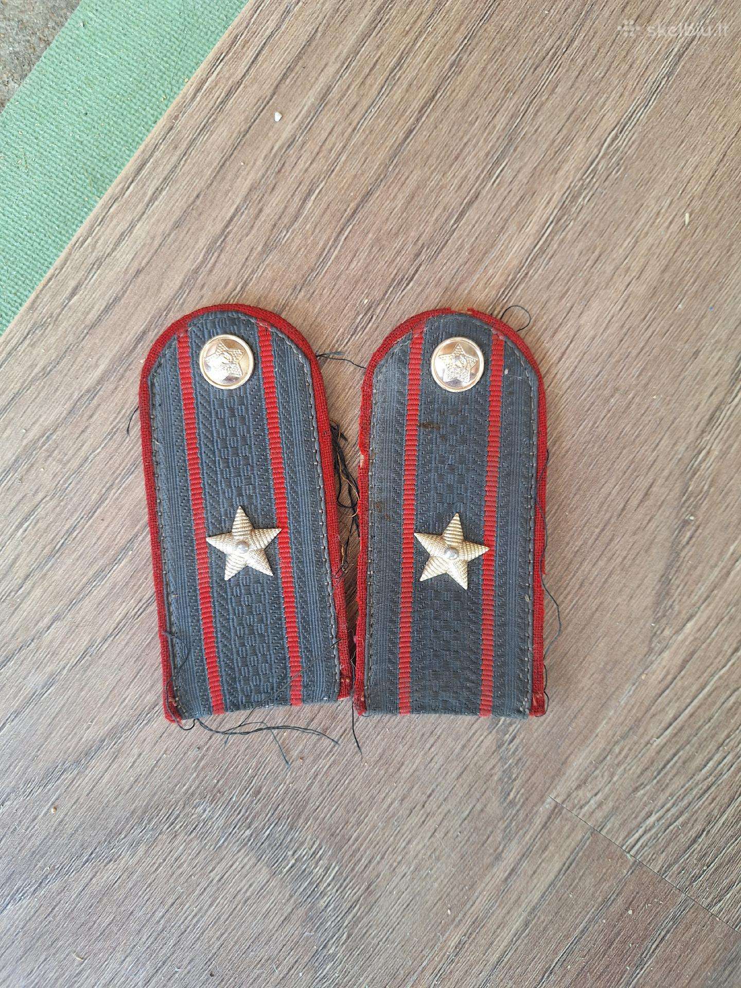 Originalūs Ssrs milicijos majoro antpečiai