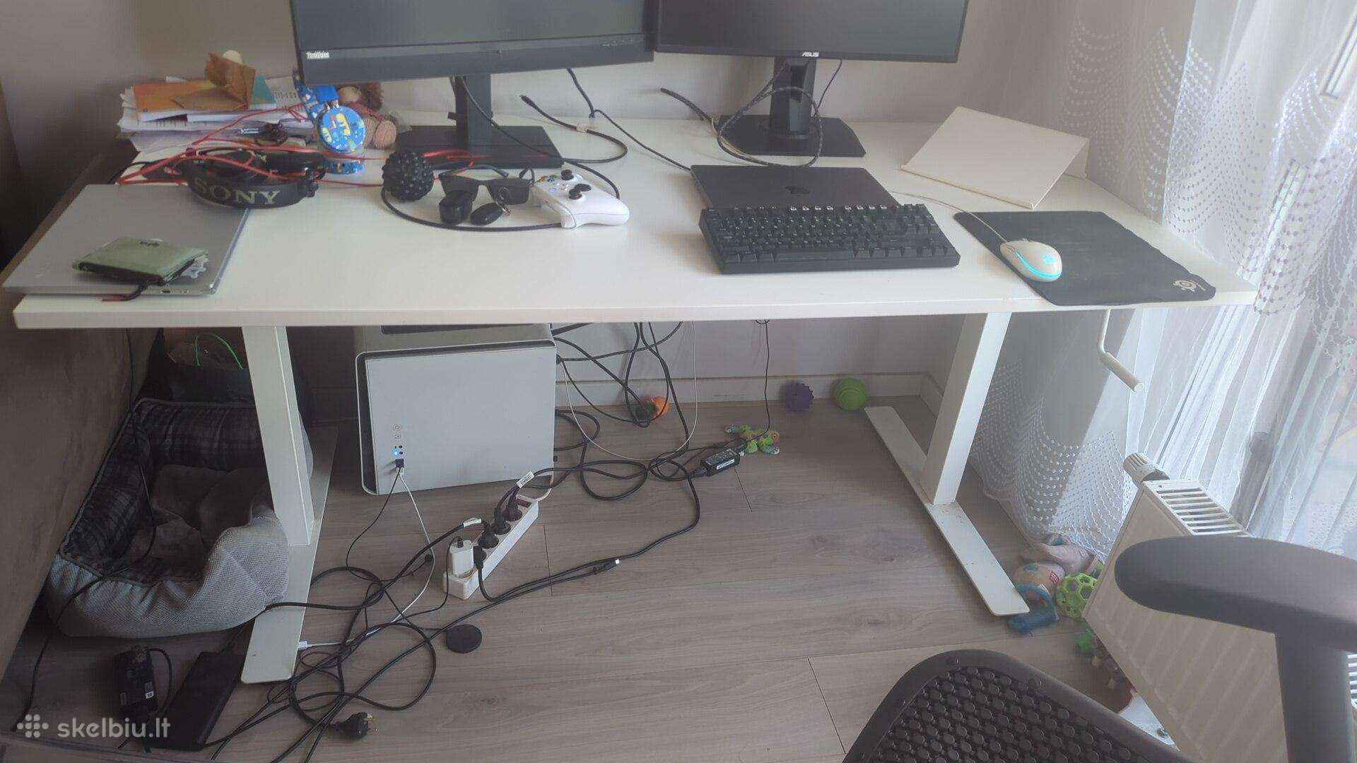 Ikea Trotten 160x80, reguliuojamo aukščio stalas
