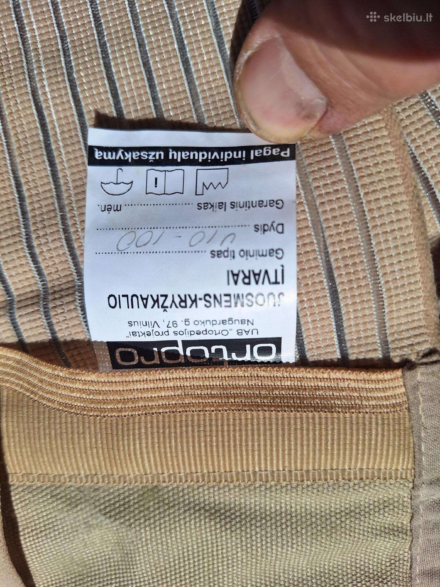 Ortopro juosmens–kryžkaulio ortopedinis įtvaras