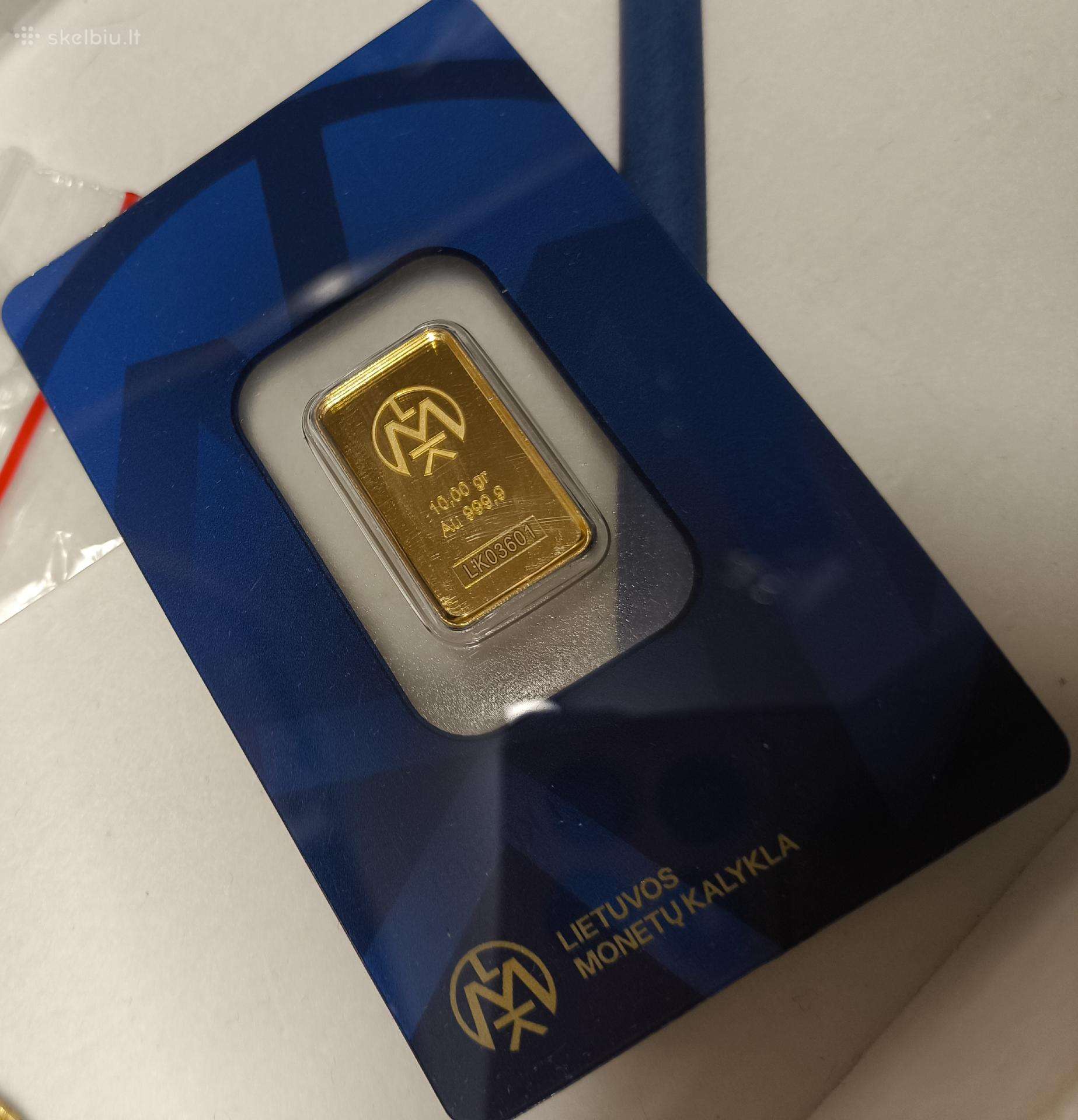 Investicinis auksas Au 999,9 - 10 g