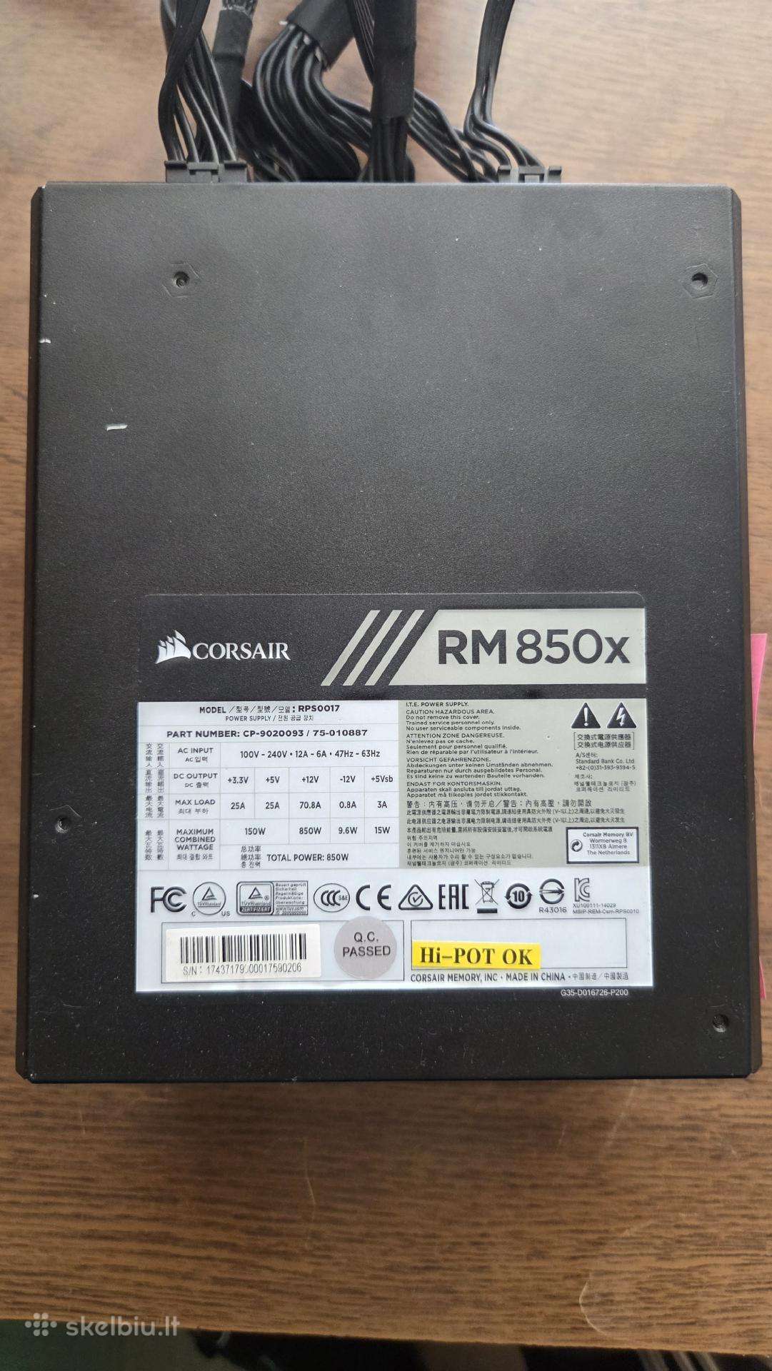 Corsair Rm850x Gold