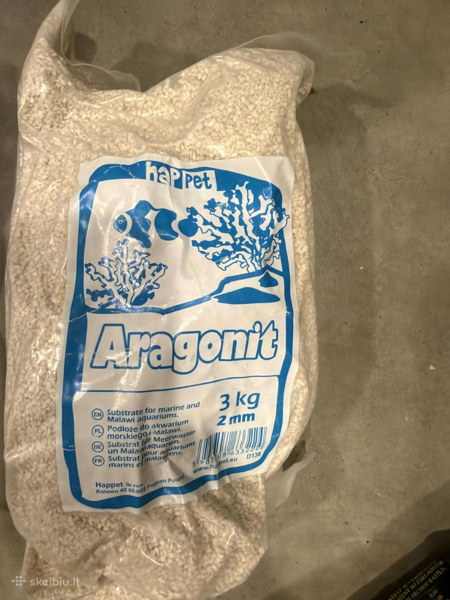 Aragonit 2mm 3kg